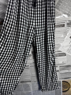 Next® XS | Bust: 16" | Gingham Black and White | Midi Dress | B6 - 5423 - Genuine Maal