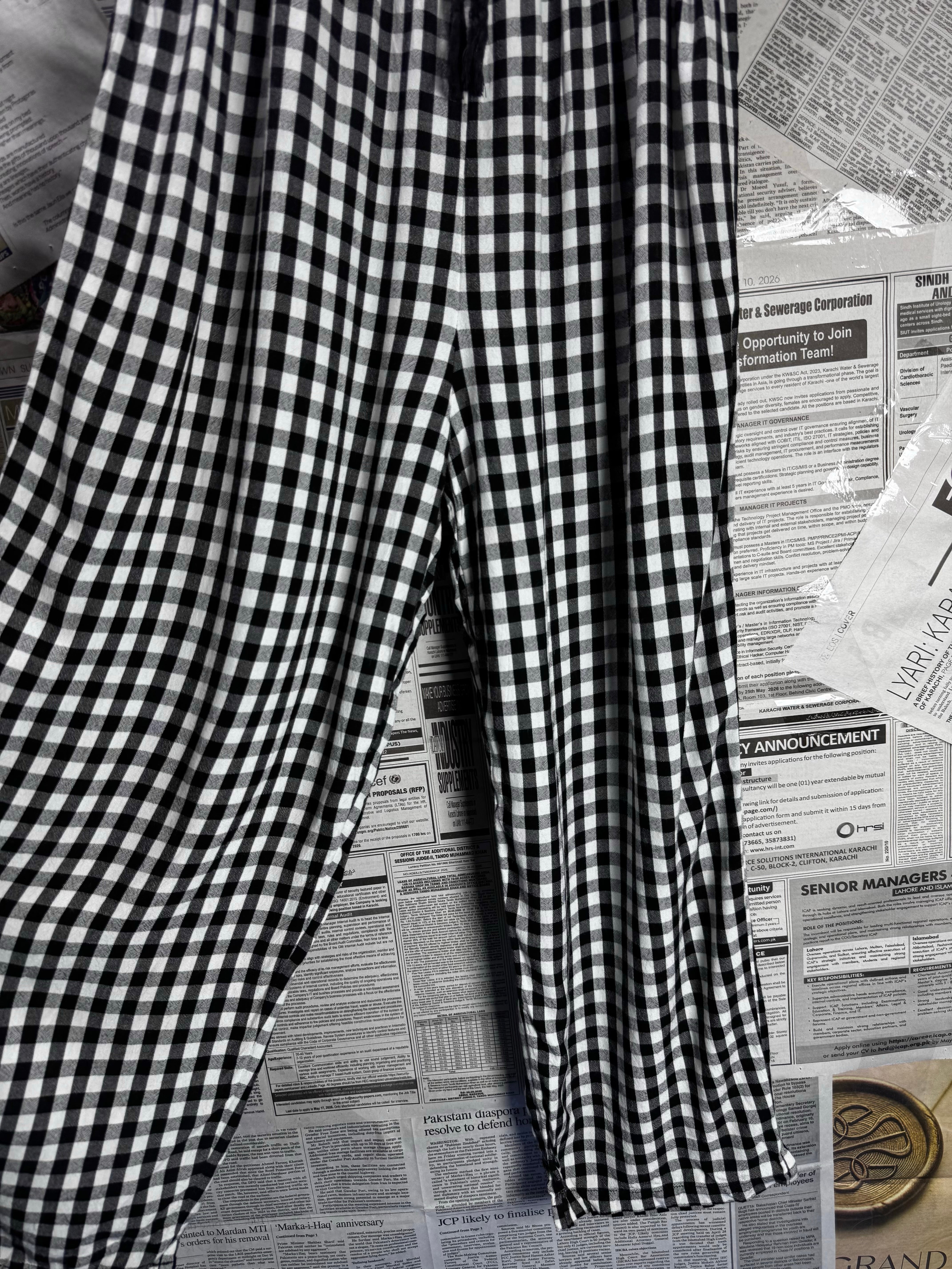 Next® XS | Bust: 16" | Gingham Black and White | Midi Dress | B6 - 5423 - Genuine Maal