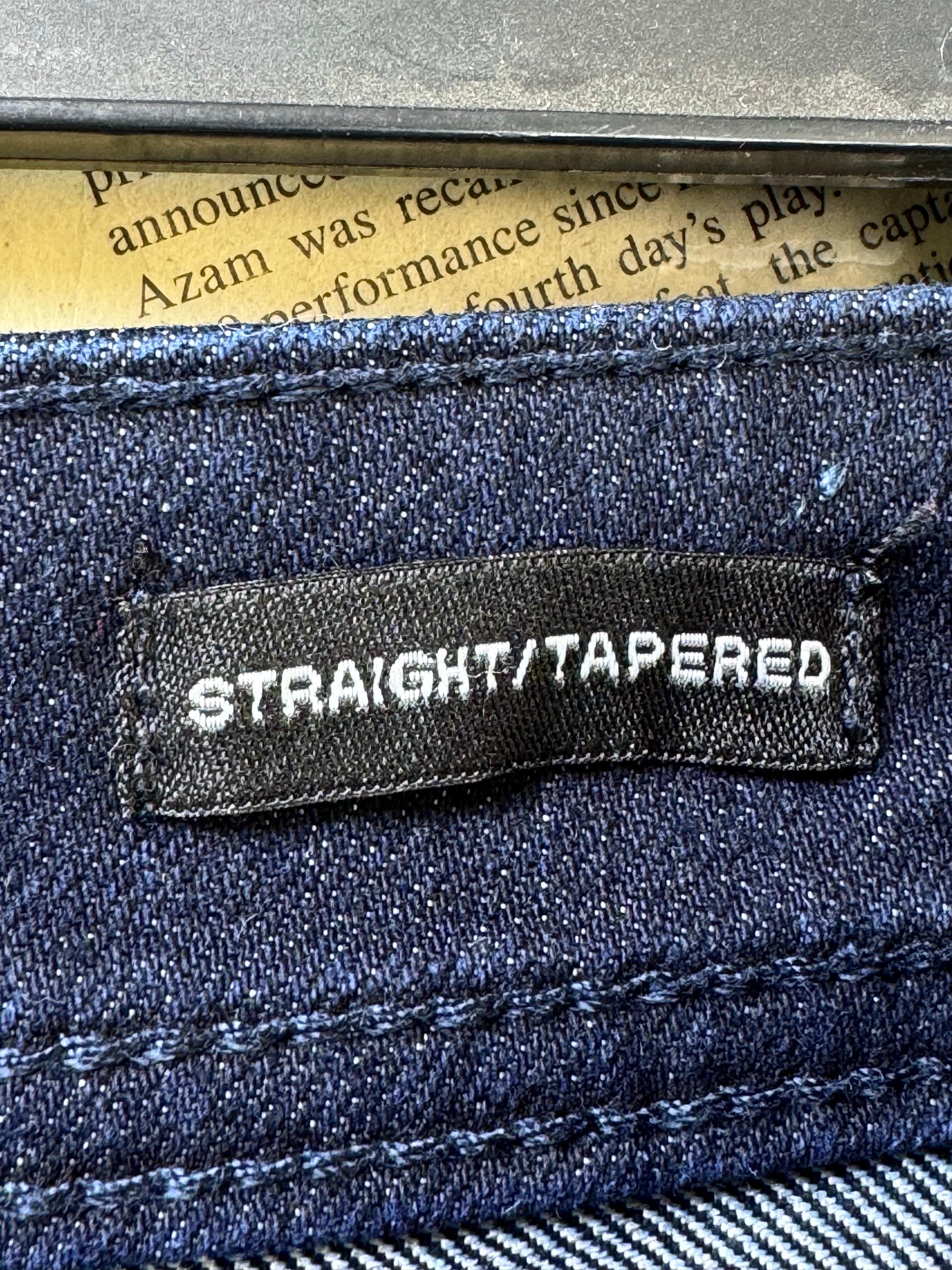 Kenneth Cole® Waist: 30" | Navy Blue | Straight/Tappered Denim Pants | Cotton - Poly - Elastane | 1414 - Genuine Maal