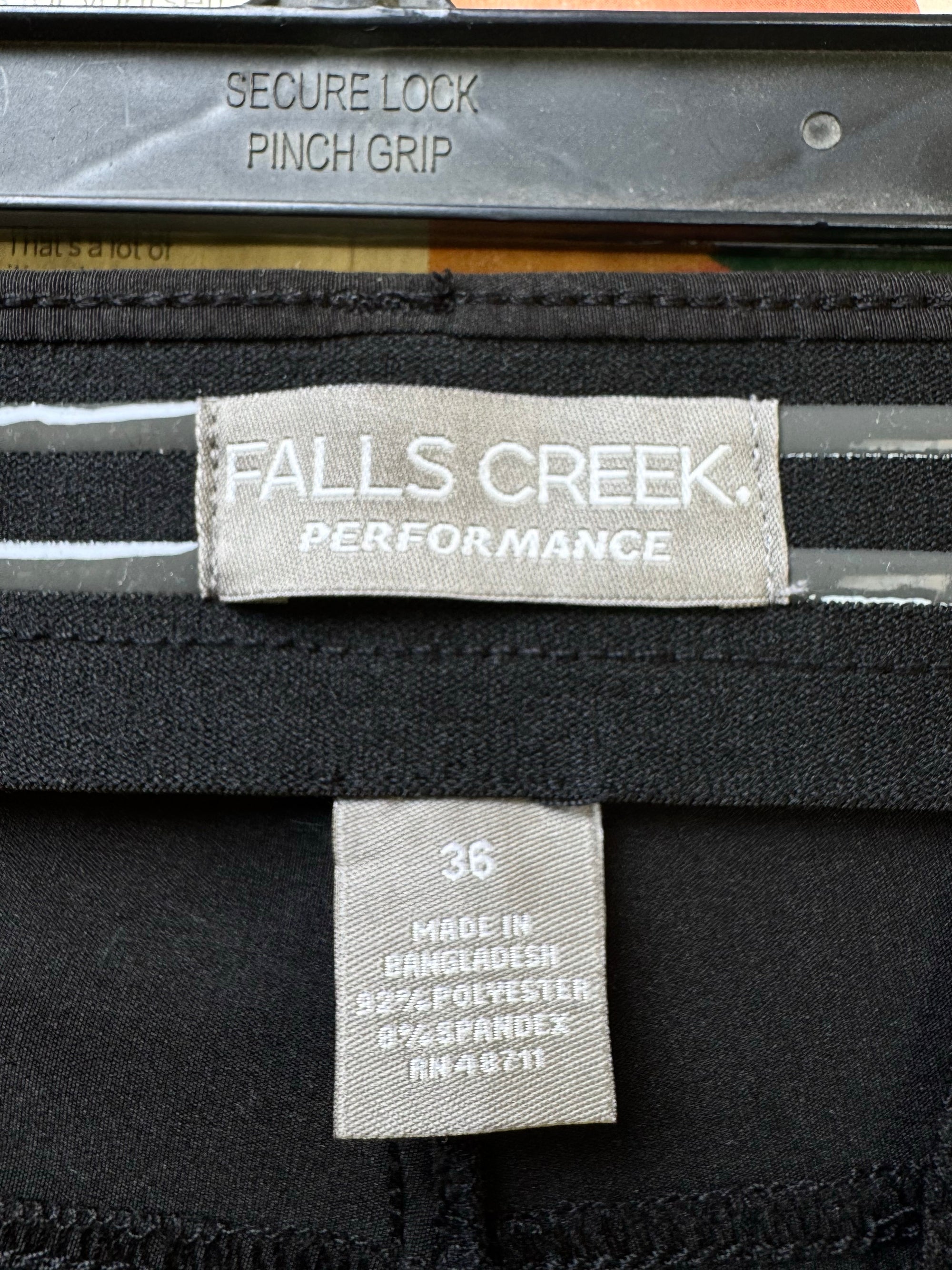 Falls Creek® Waist: 36" to 38" | Black | Performance Pants | Poly - Spandex | 1412 - Genuine Maal