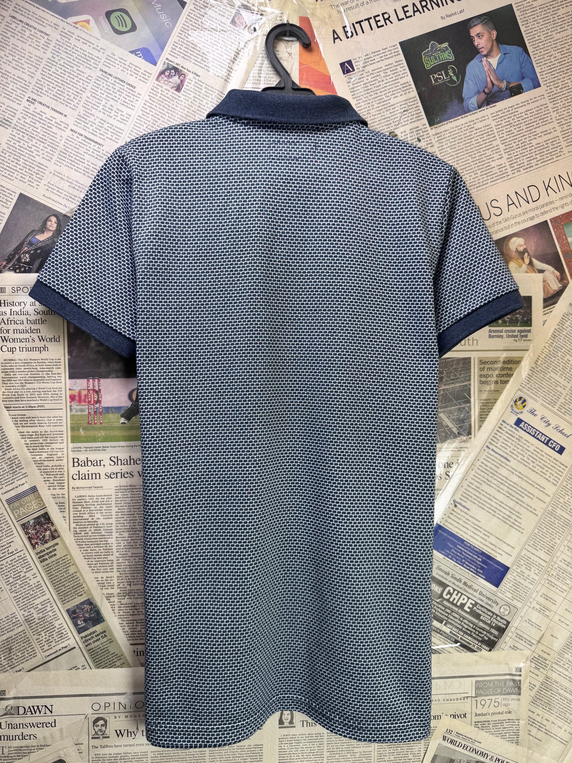 Next® XS | Chest: 18" | Printed | Polo | Cotton - Poly - Elastane | 3846 - Genuine Maal