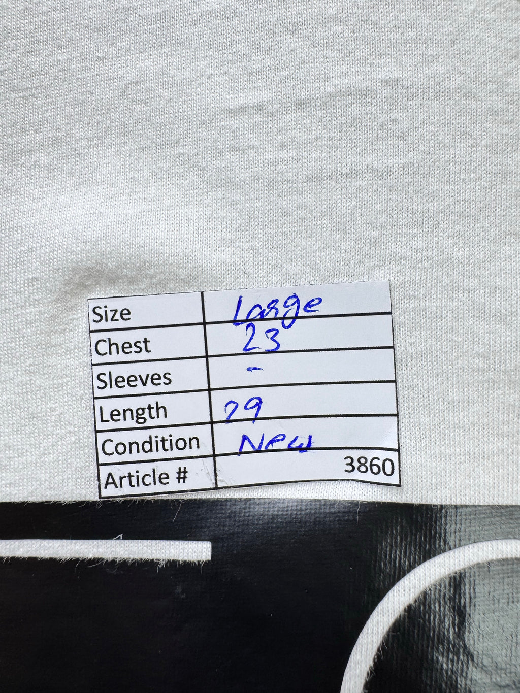 Andy Elvis® Large | Chest: 23" | White with Print | T-Shirt | 3860 - Genuine Maal