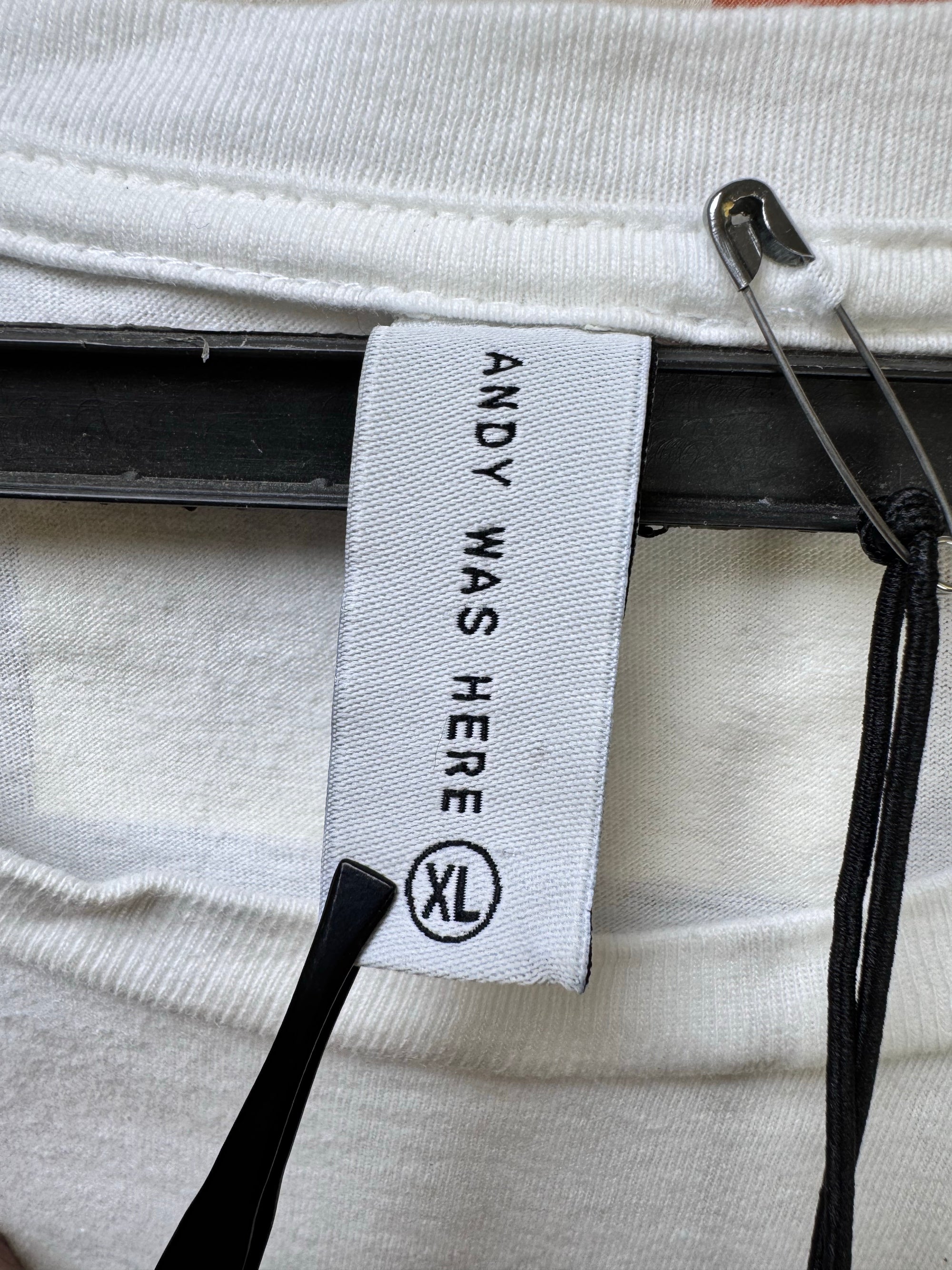 Andy Elvis® Large | Chest: 23" | White with Print | T-Shirt | 3860 - Genuine Maal