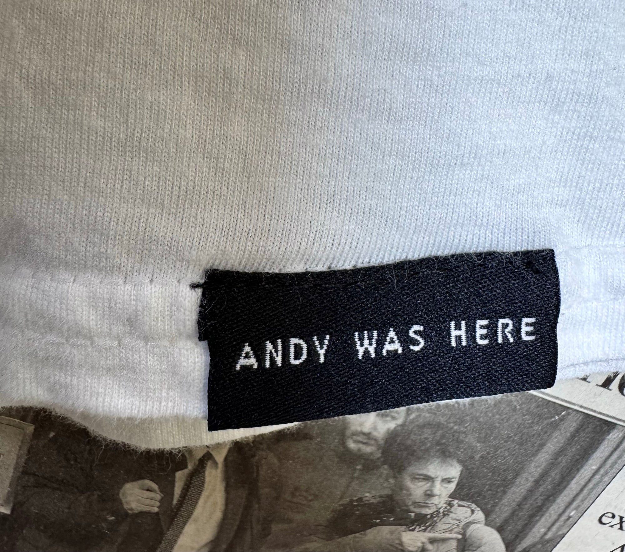 Andy Elvis® Large | Chest: 23" | White with Print | T-Shirt | 3860 - Genuine Maal