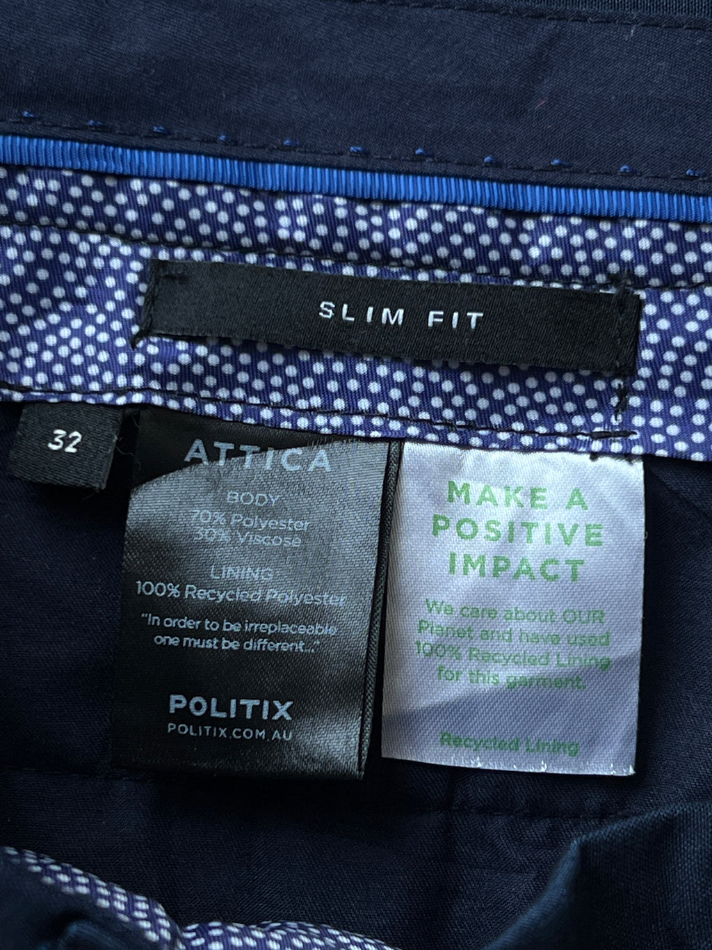 ATTICA® Navy | Waist: 32" | B107 - My Store