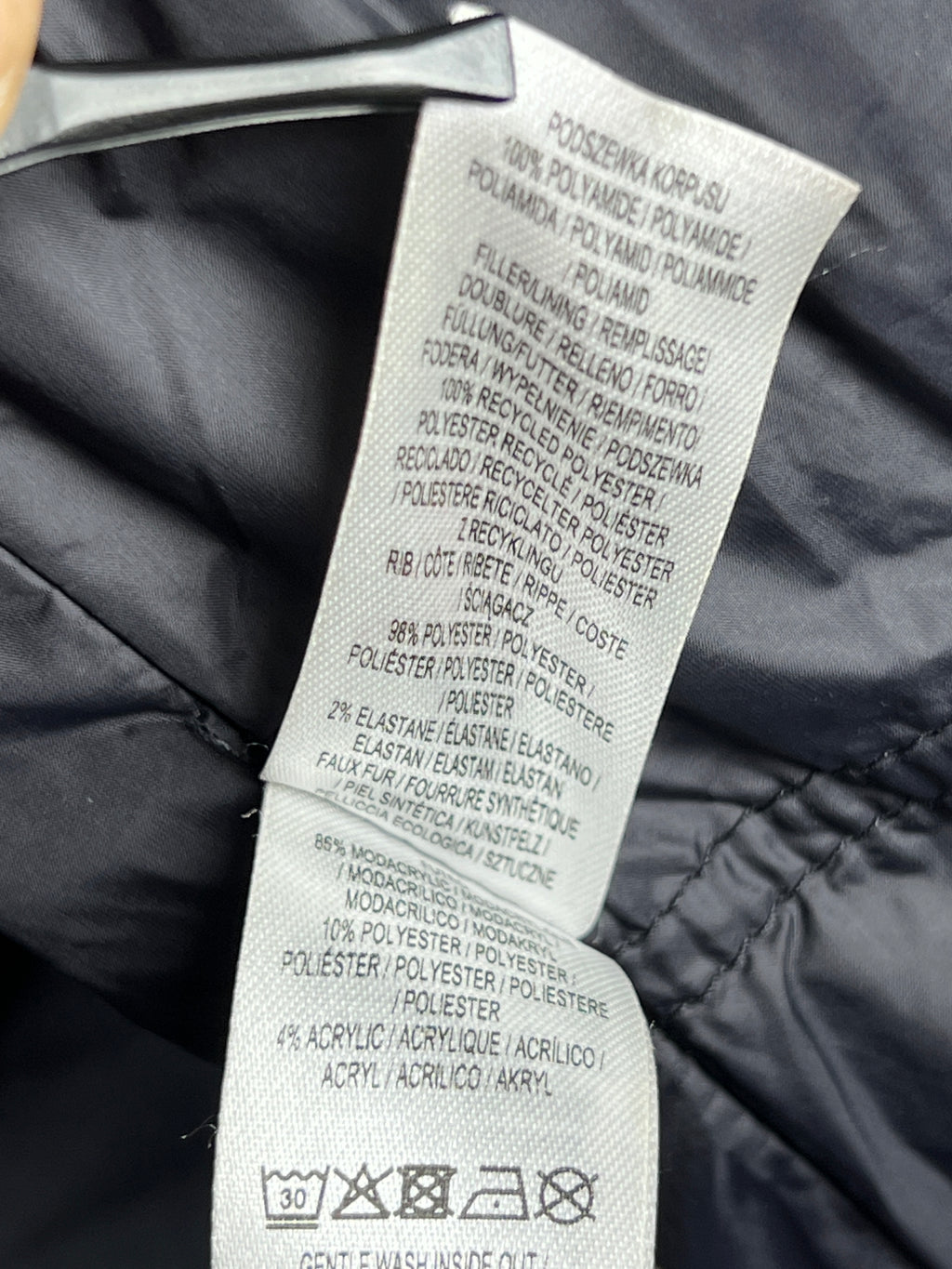 Sonneti London® Medium | Chest 22.5 | Black | Long Puffer Jacket with Hoodie | Polyester | 1929 - Genuine Maal