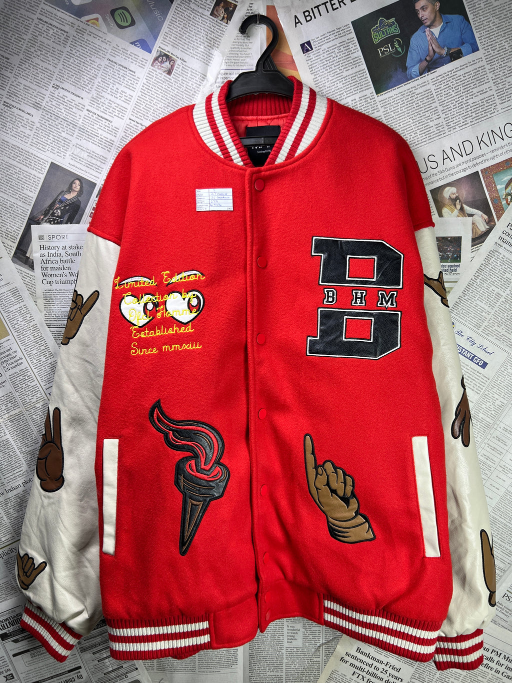 MAN® Small | Chest: 27 Oversize" | Red | Bomber Jacket | 1903 - Genuine Maal