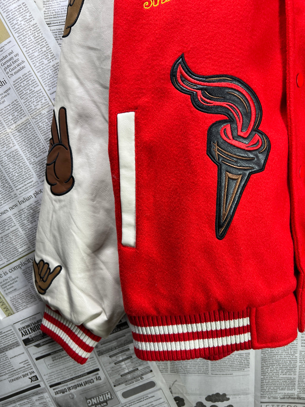 MAN® Small | Chest: 27 Oversize" | Red | Bomber Jacket | 1903 - Genuine Maal