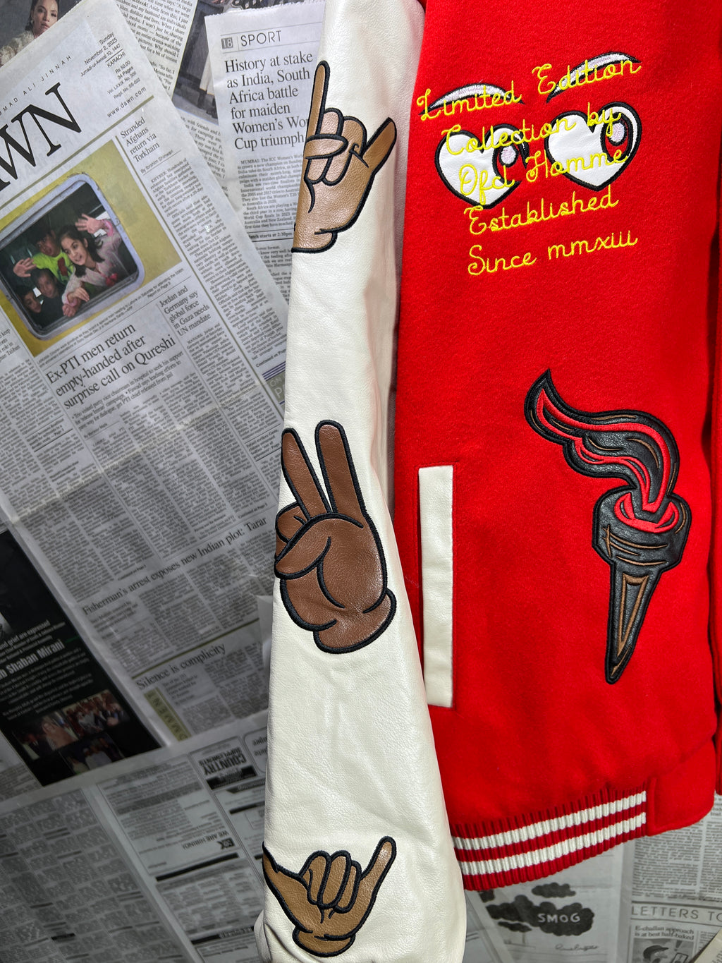 MAN® Small | Chest: 27 Oversize" | Red | Bomber Jacket | 1903 - Genuine Maal