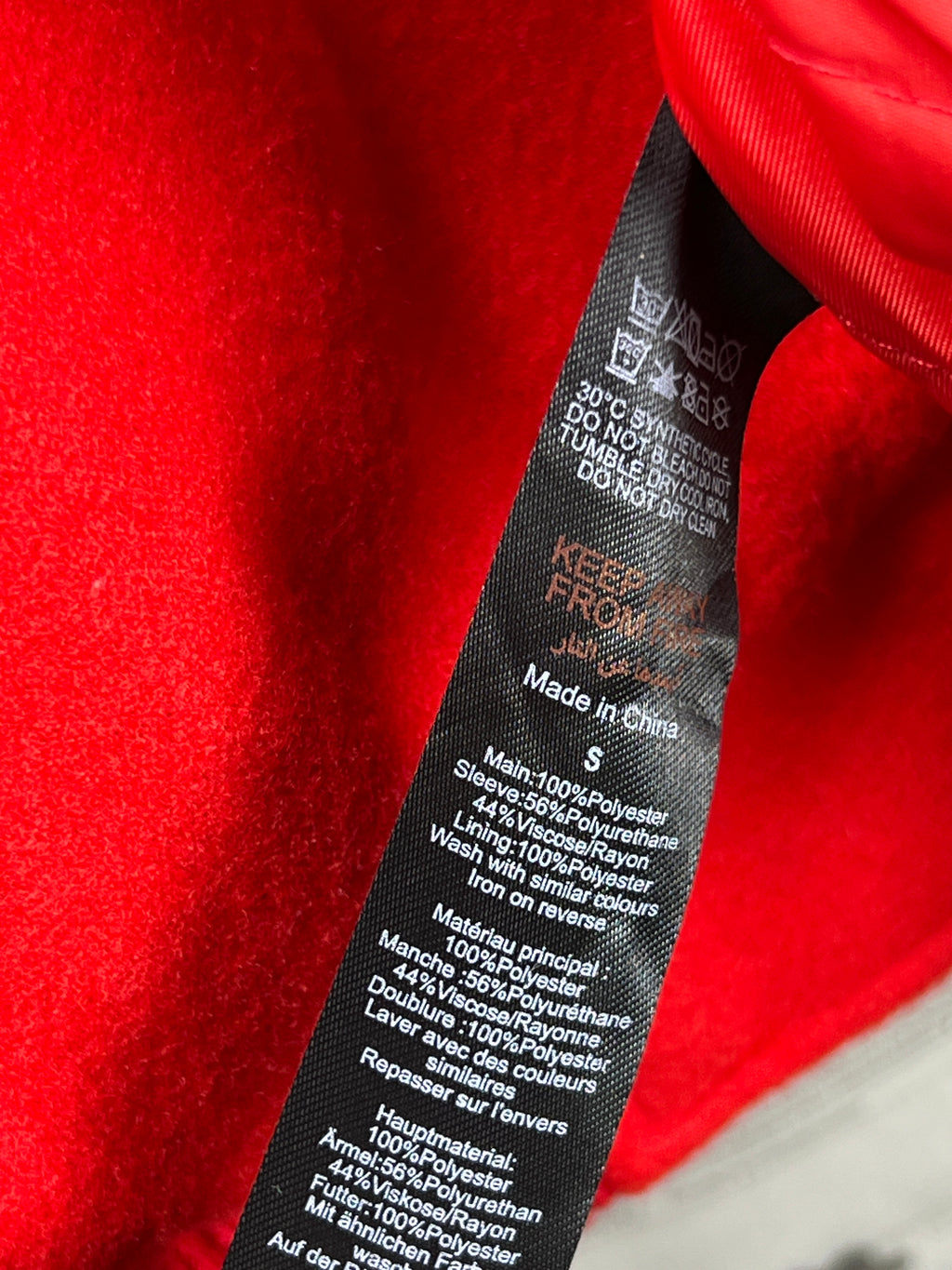 MAN® Small | Chest: 27 Oversize" | Red | Bomber Jacket | 1903 - Genuine Maal