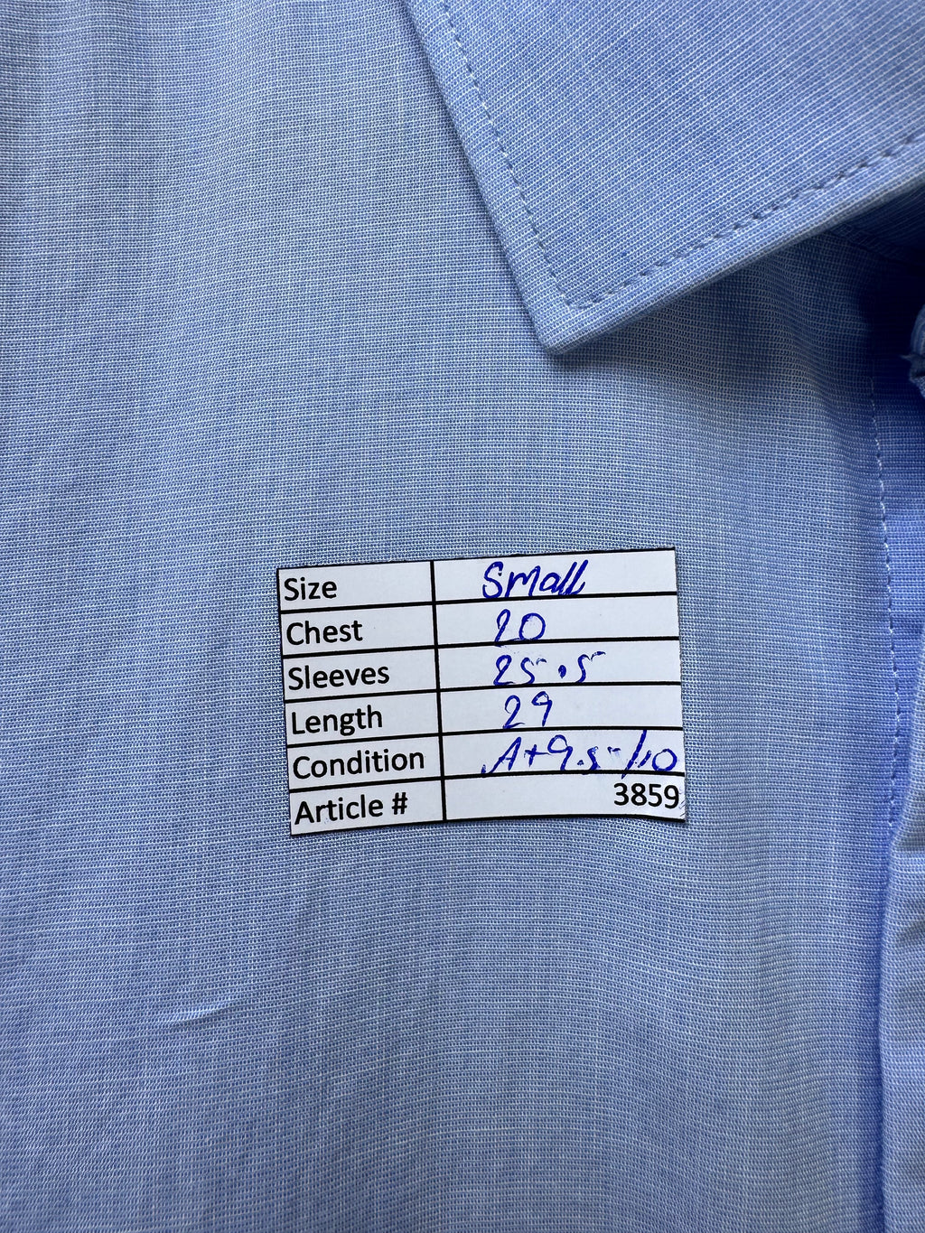 Next® Small | Chest: 20" | Light Blue | Shirt | Cotton | 3859 - Genuine Maal