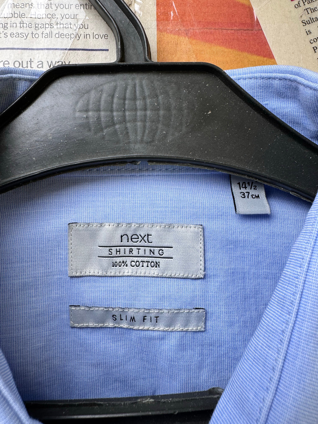 Next® Small | Chest: 20" | Light Blue | Shirt | Cotton | 3859 - Genuine Maal