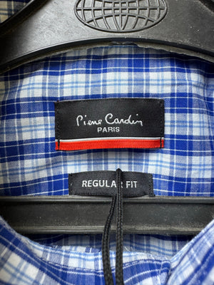 Peirre Cardrin® Medium | Chest: 21.5" | Blue Check | Shirt | Poly - Cotton | 3870 - Genuine Maal
