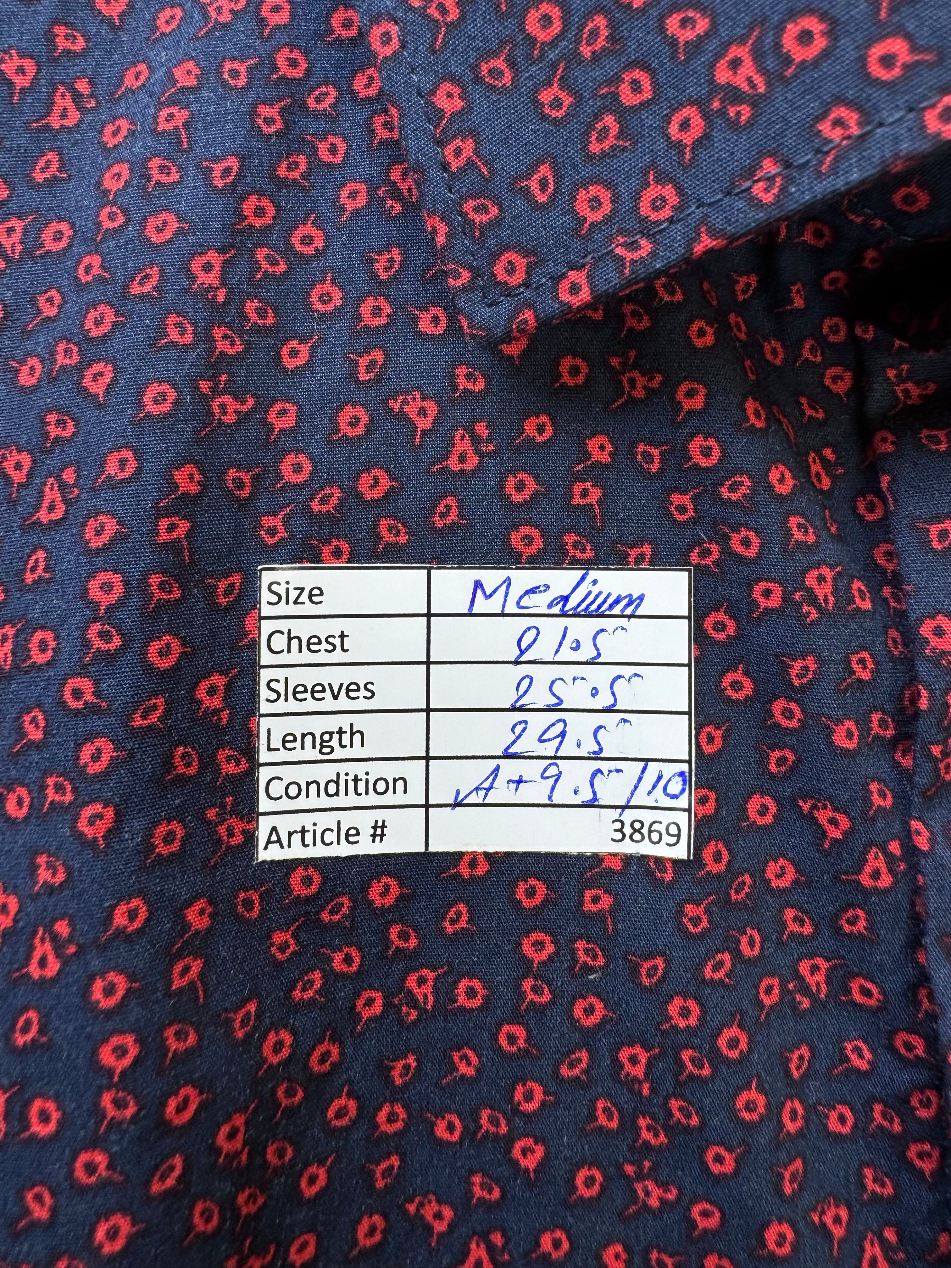 Next® Medium | Chest: 21.5" | Wine with Print | Shirt | Cotton | 3869 - Genuine Maal