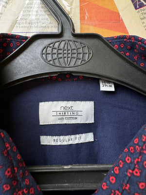 Next® Medium | Chest: 21.5" | Wine with Print | Shirt | Cotton | 3869 - Genuine Maal