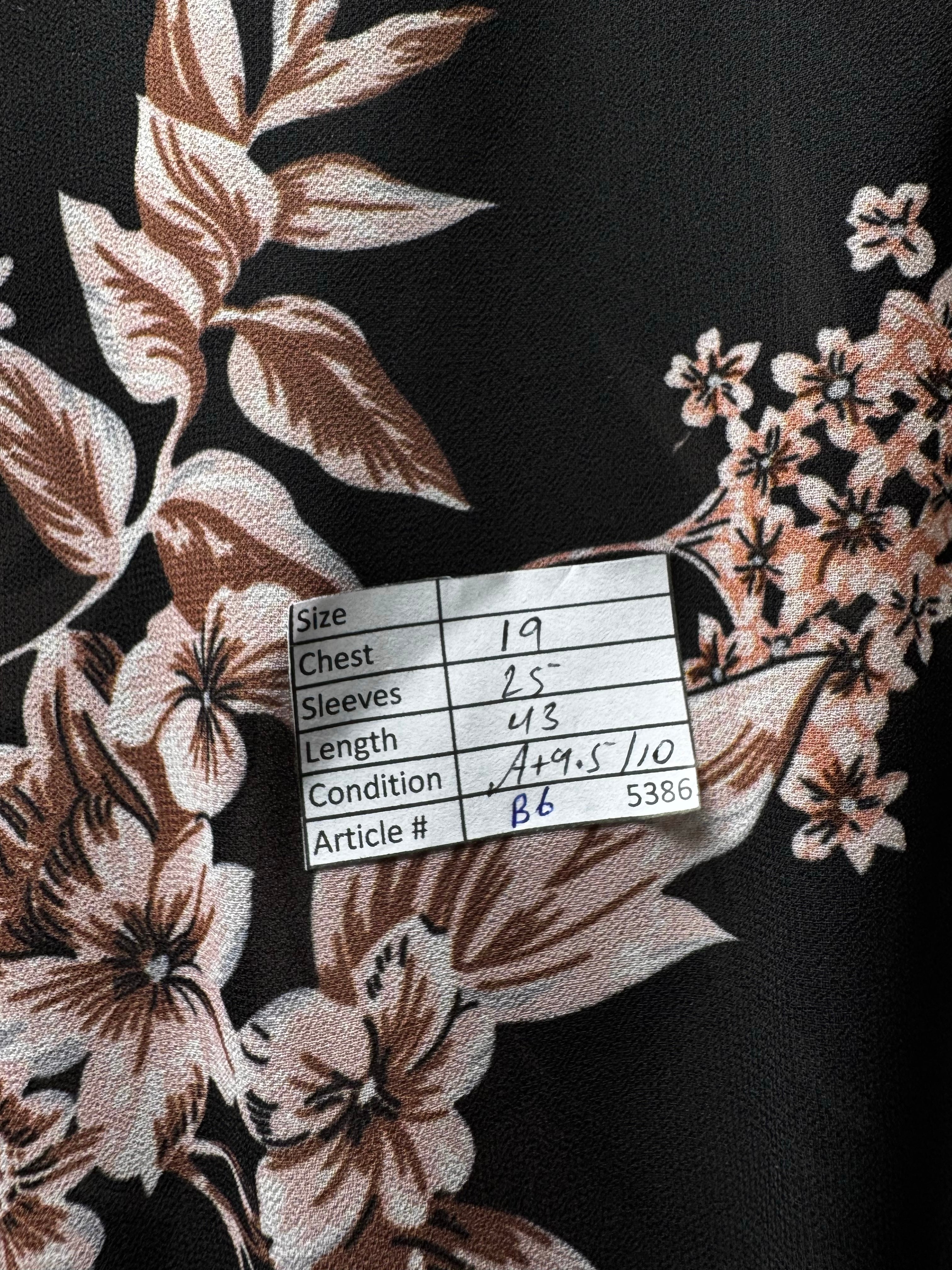 ® Medium | Bust: 19" | Floral Print | Midi Dress | B6 - 5386