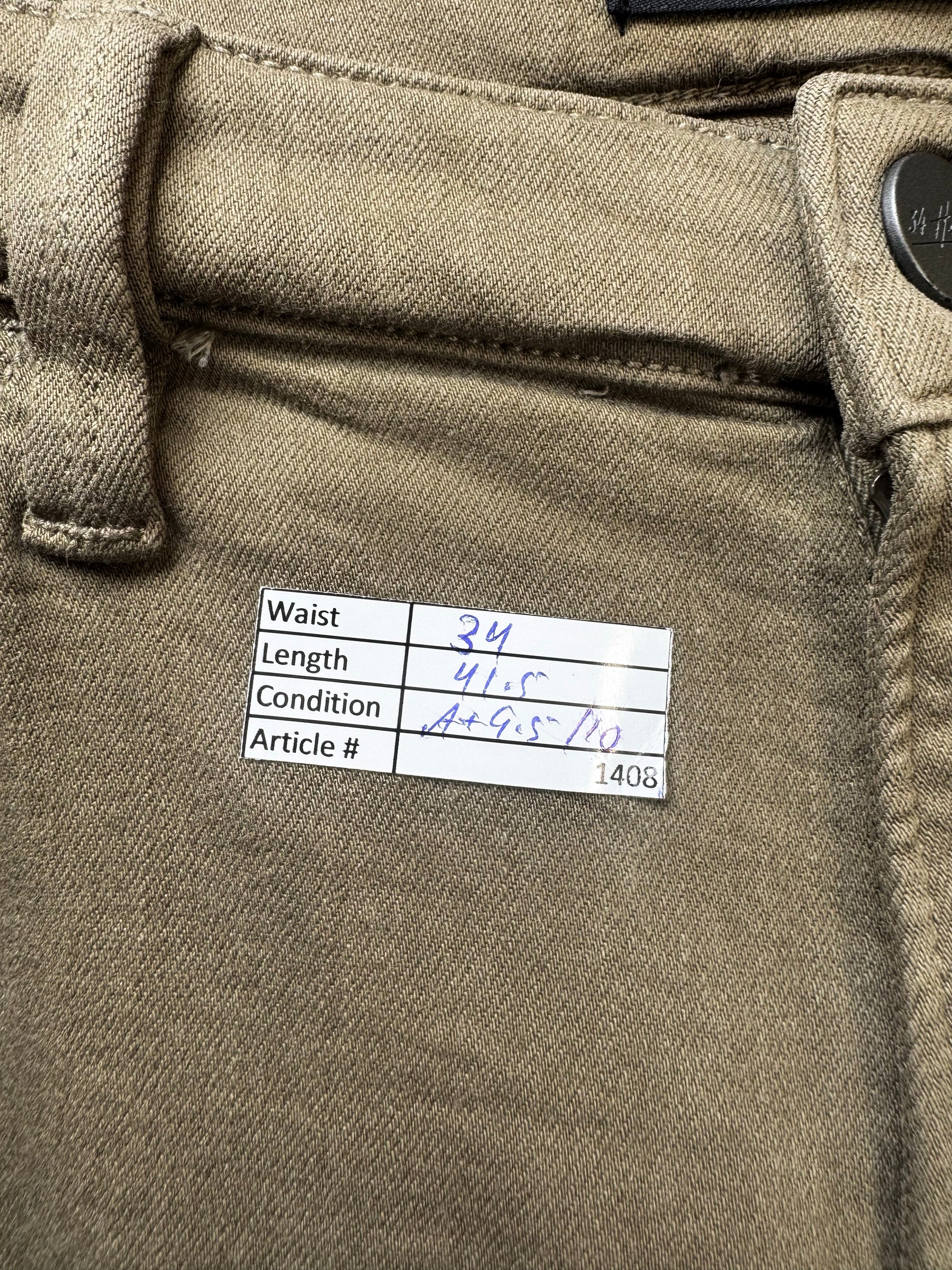 34 Heritage® Waist: 34" | Brown | Straight Fit Denim Pants | 1408 - Genuine Maal