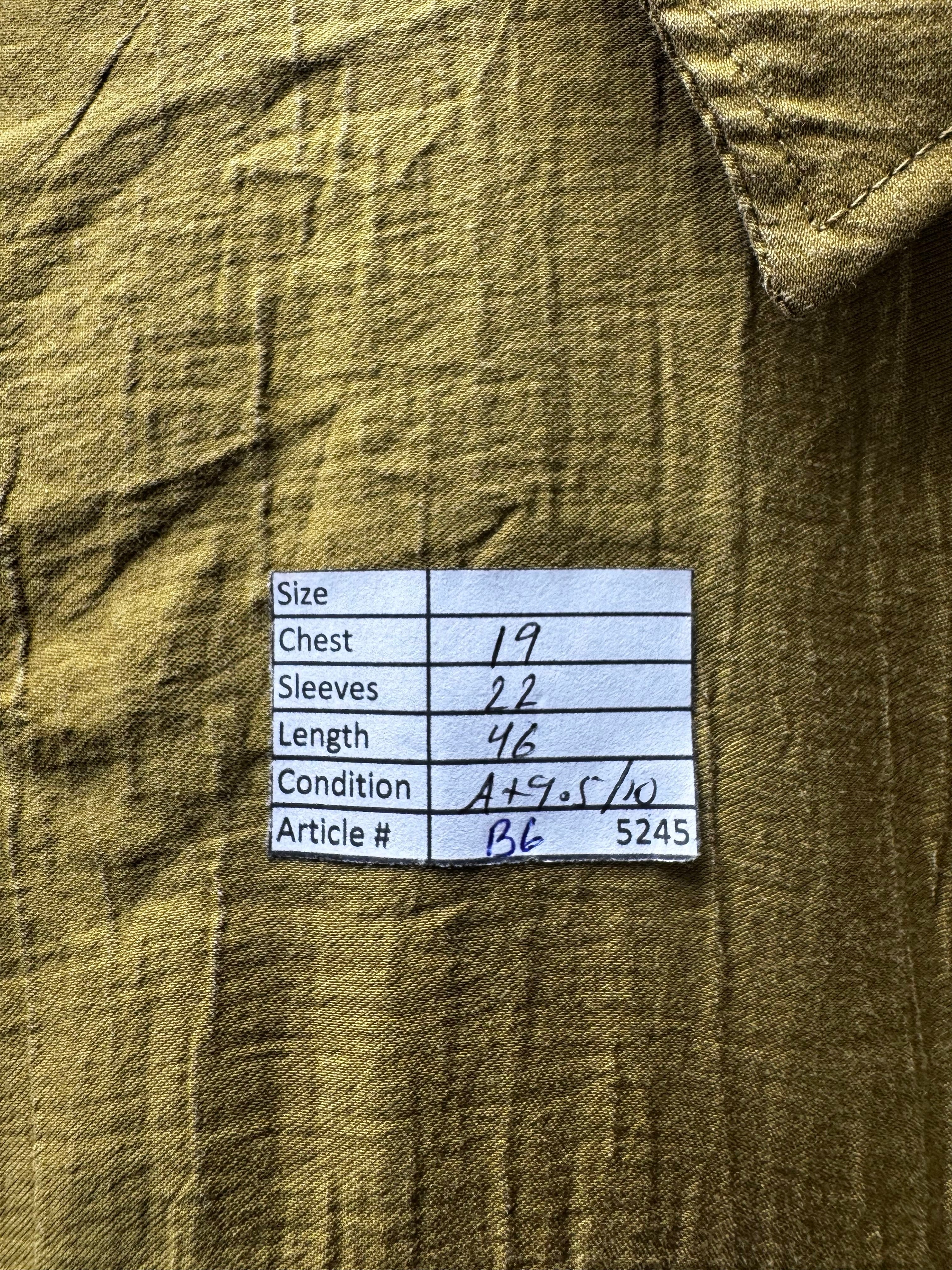 Zara® Medium | Bust: 19" | Crinkled Olive Green | Midi Dress | B6 - 5245