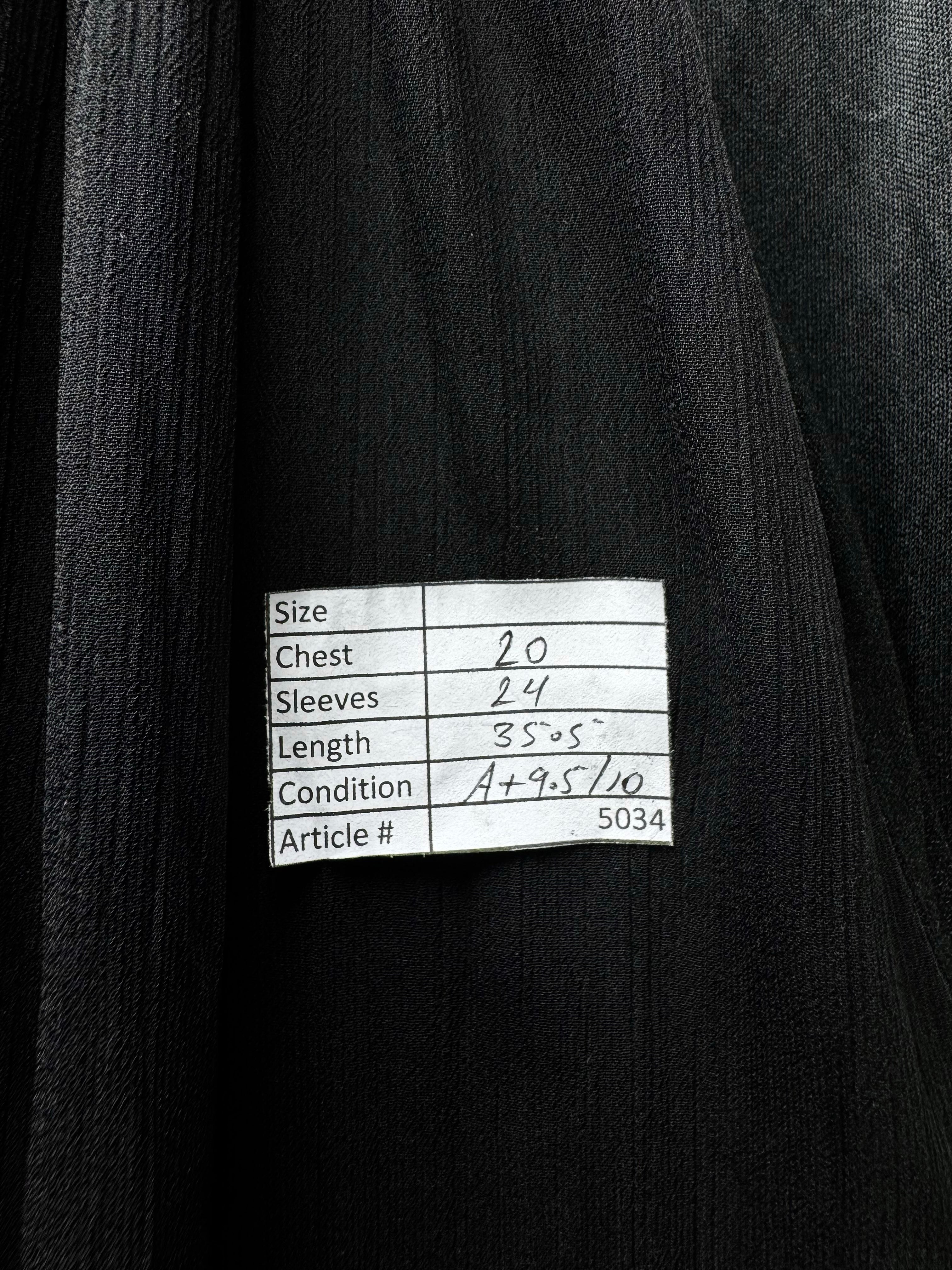 LA City® Large | Bust: 20" | Crinkle Jet Black | Mini Dress | B6 - 5034 - Genuine Maal