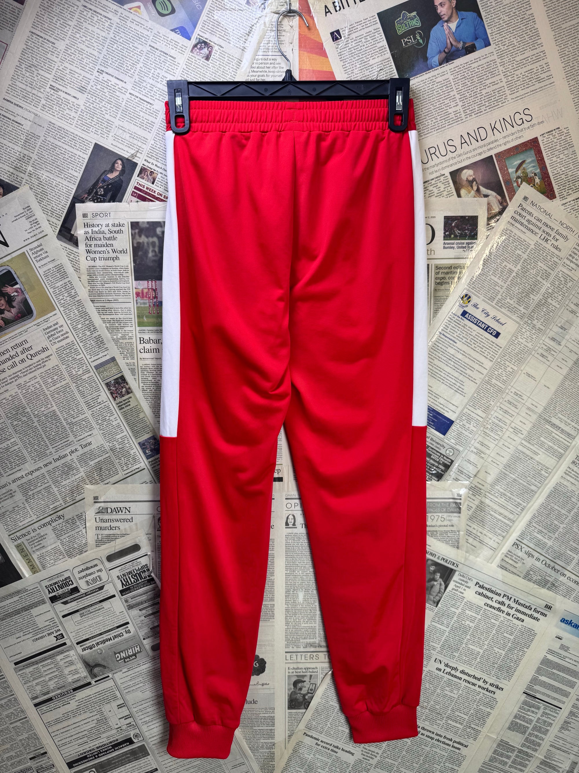 P*ma® Waist: 26" to 28" | Red | Sports Trousers | Poly | 1497 - Genuine Maal