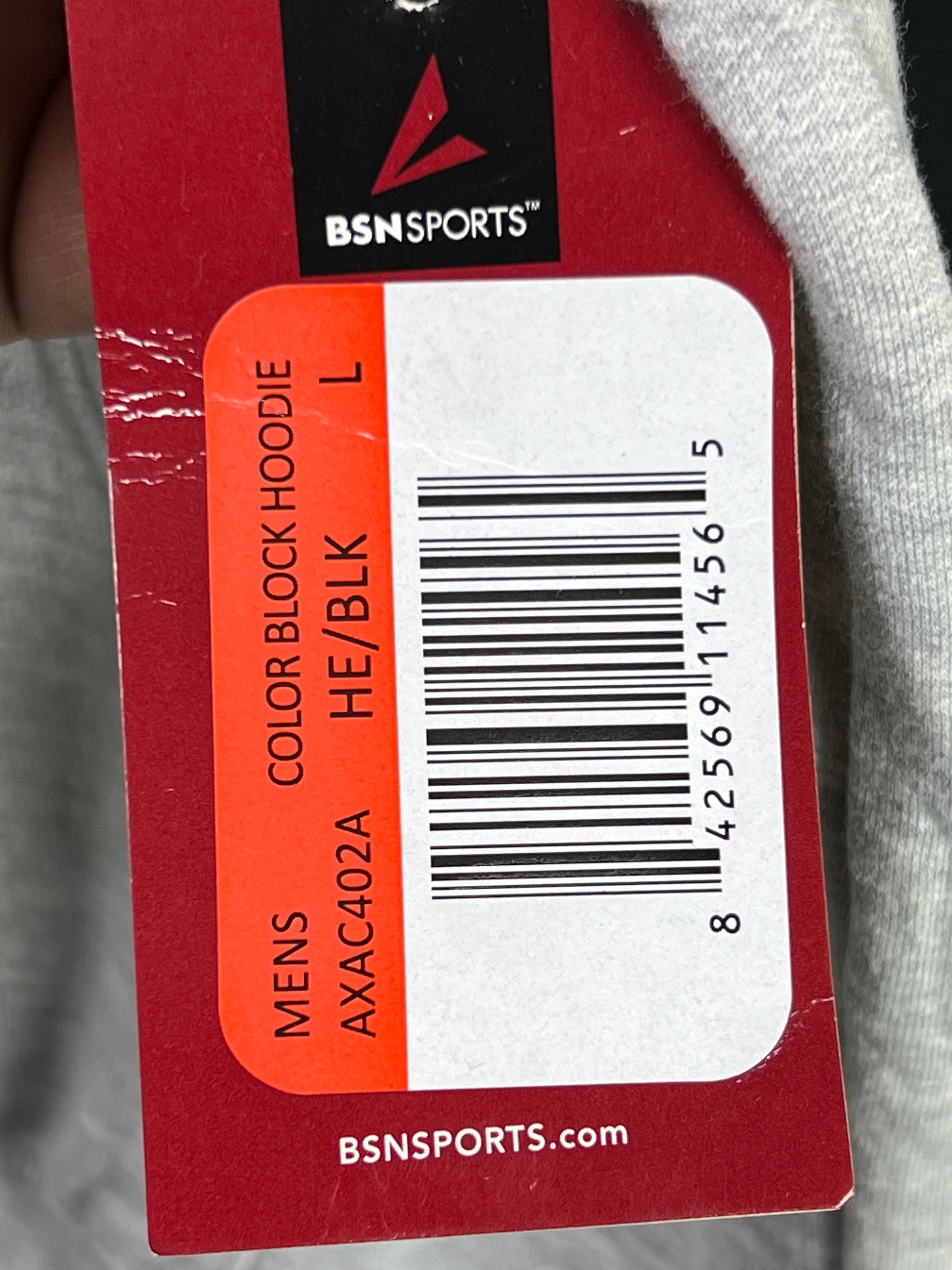 BSNSPORTS® Large | Chest: 24" | Grey | Hoodie | Cotton - Poly | 1917 - Genuine Maal