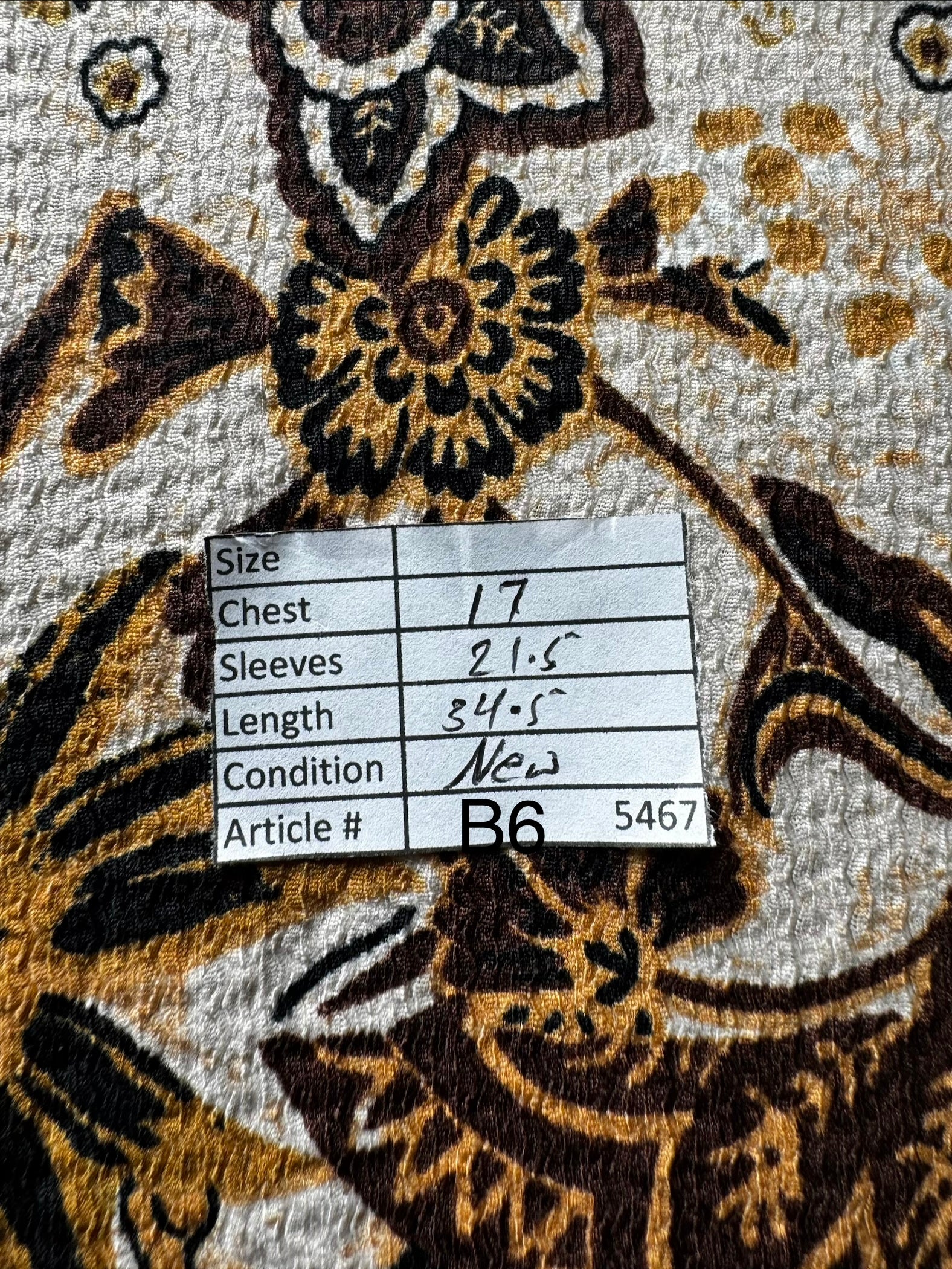 PEP&Co® XS | Bust: 17" | Floral Medallion Chocolate Brown | Mini Dress | B6 - 5467 - Genuine Maal