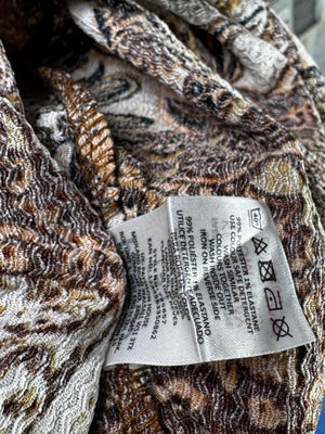 PEP&Co® XS | Bust: 17" | Floral Medallion Chocolate Brown | Mini Dress | B6 - 5467 - Genuine Maal