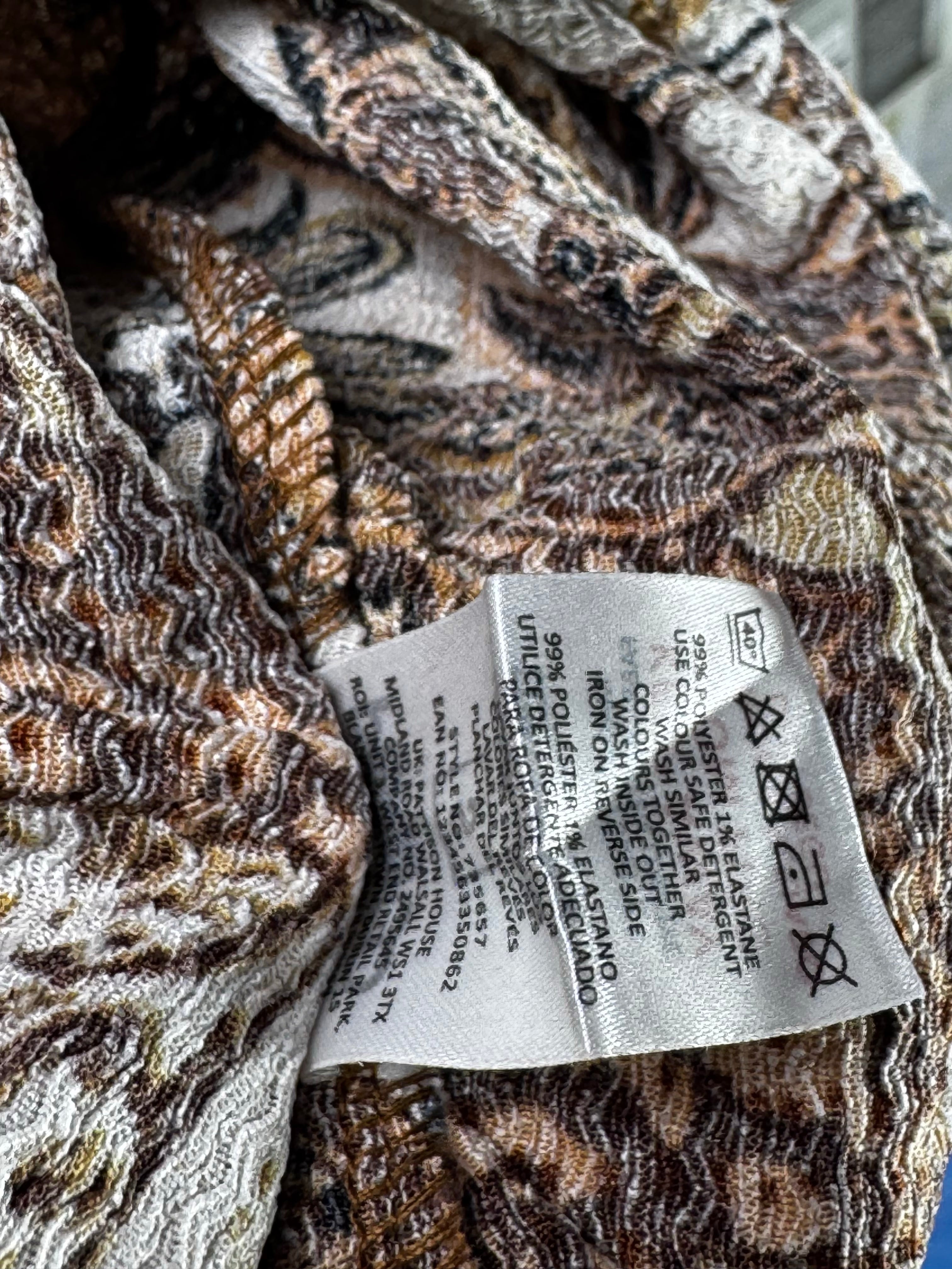 PEP&Co® XS | Bust: 17" | Floral Medallion Chocolate Brown | Mini Dress | B6 - 5467 - Genuine Maal