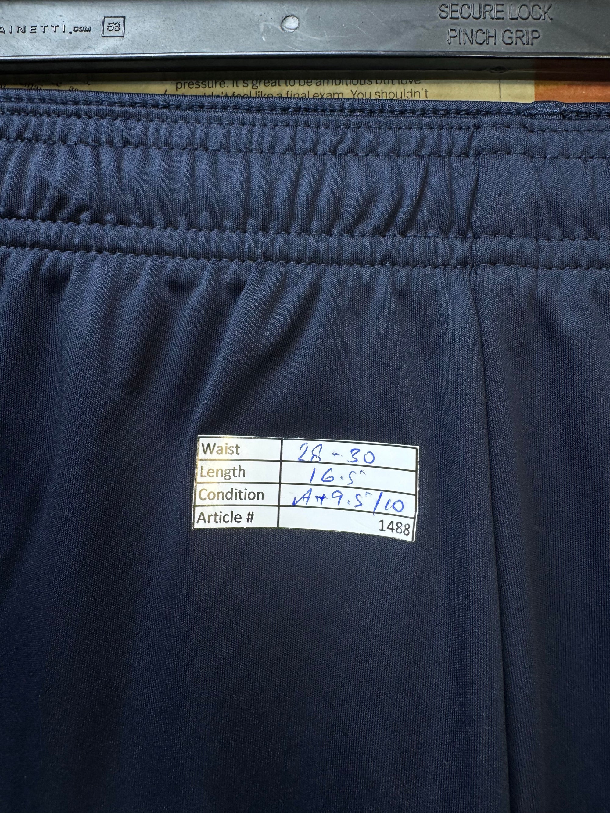 Adid*s® Waist: 28" to 30" | Navy Blue | Sports Shorts | Poly | 1488 - Genuine Maal