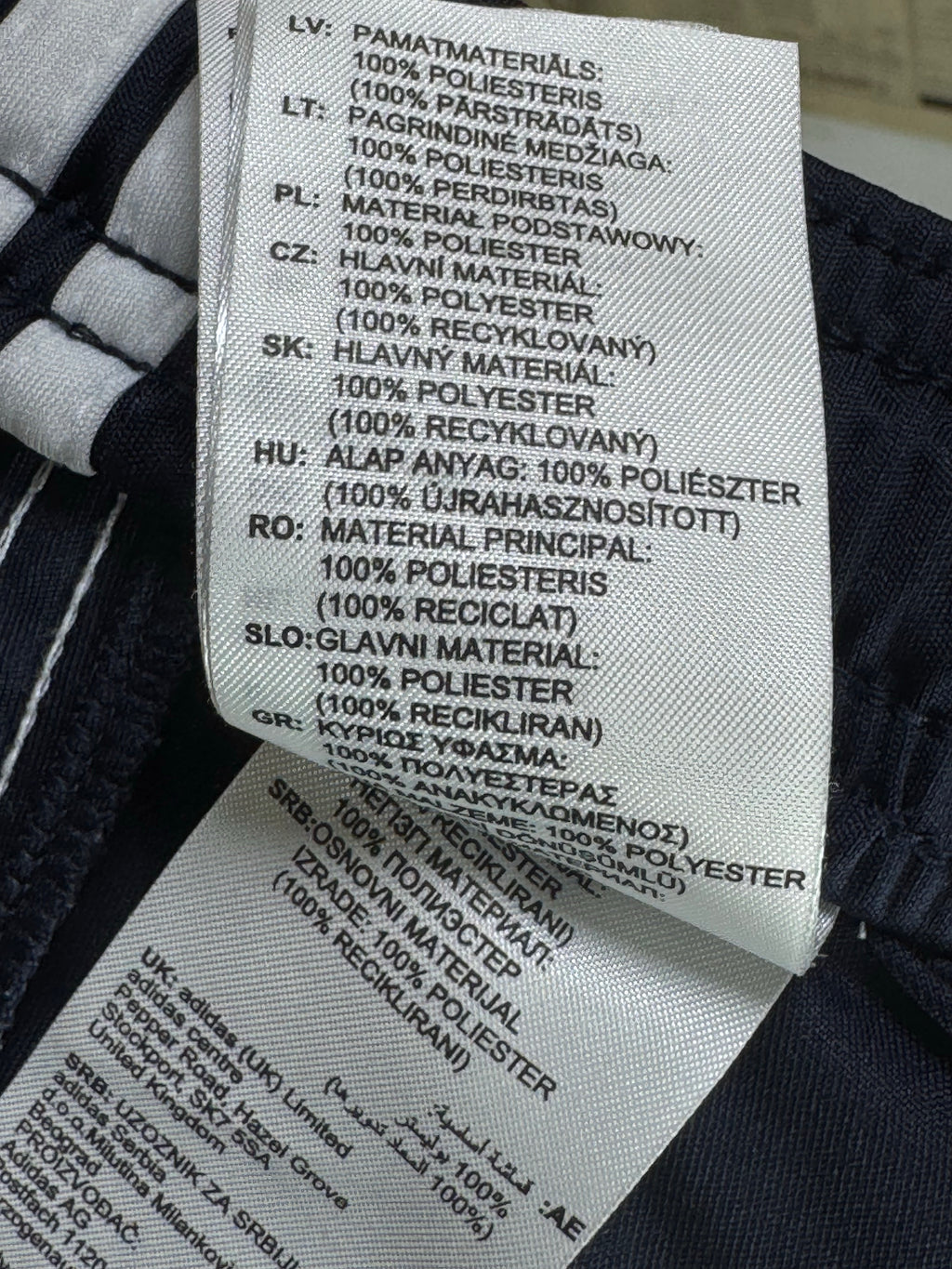 Adid*s® Waist: 28" to 30" | Navy Blue | Sports Shorts | Poly | 1488 - Genuine Maal