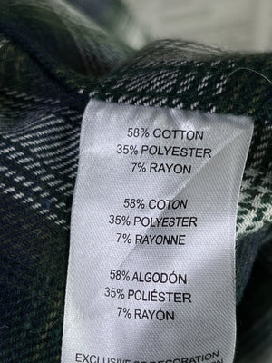 Lee® Medium | Chest 22.5 | Check | Shirt | Flannel Cotton Blend | 1900 - Genuine Maal