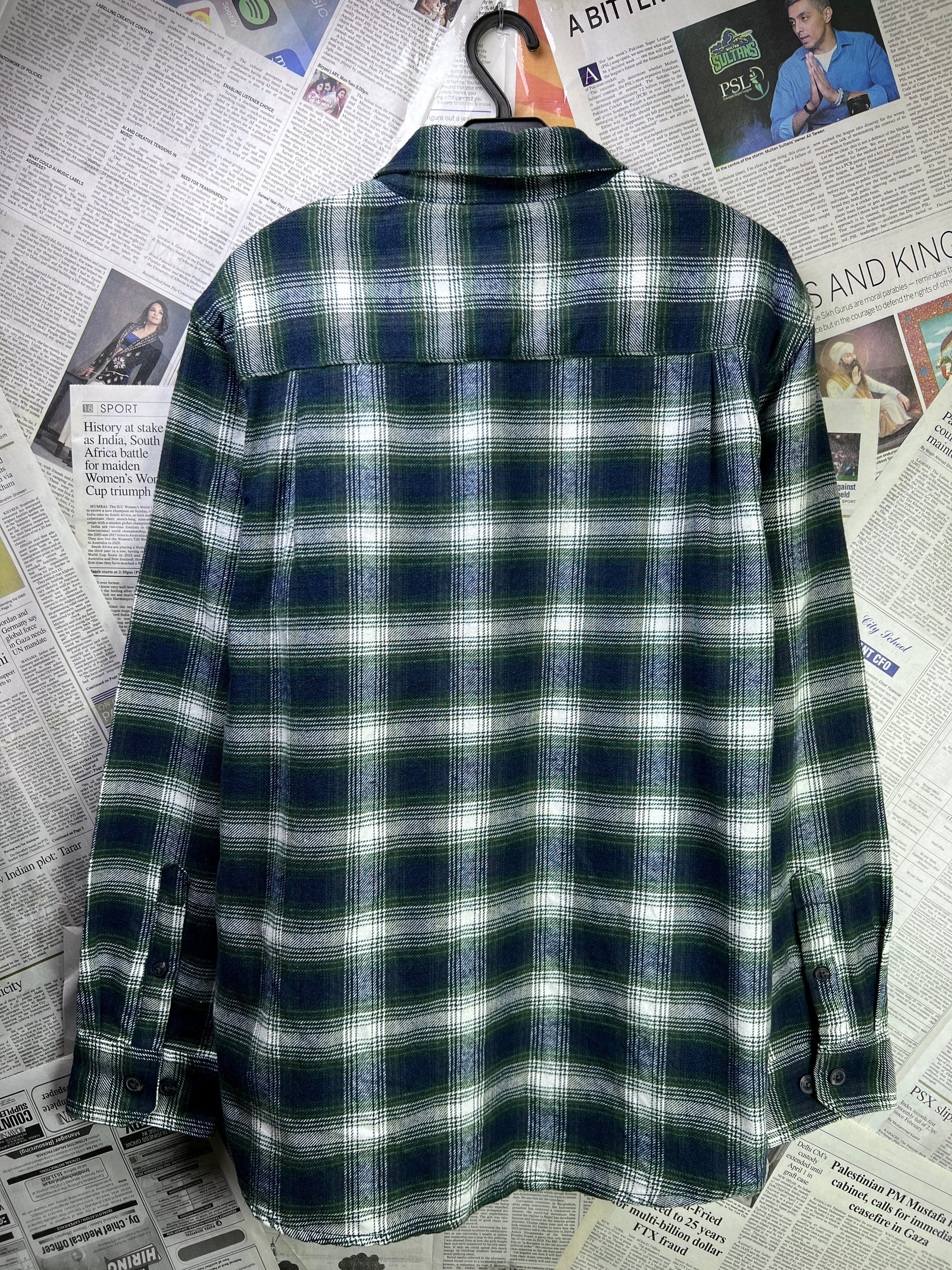 Lee® Medium | Chest 22.5 | Check | Shirt | Flannel Cotton Blend | 1900 - Genuine Maal