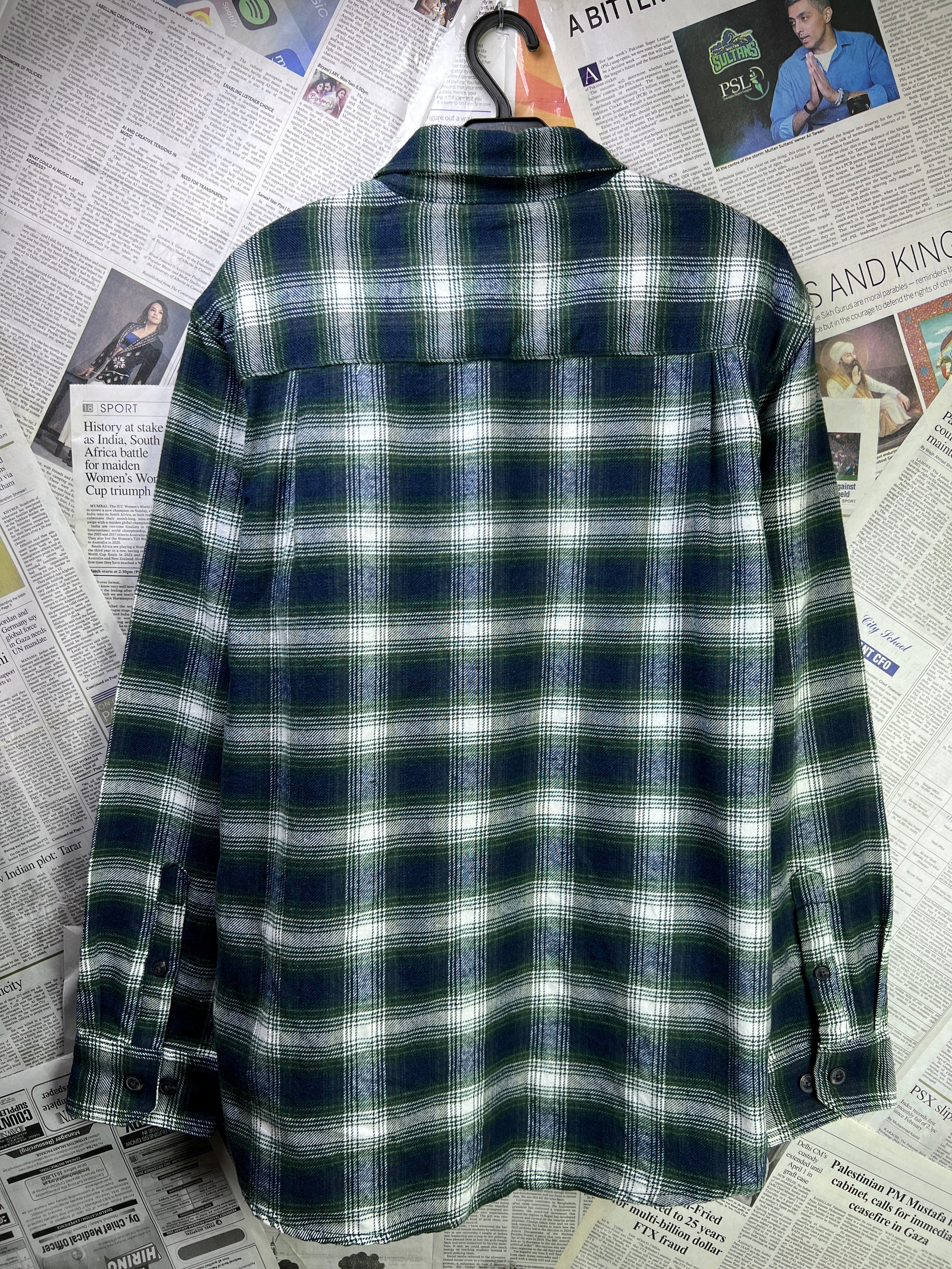 Lee® Medium | Chest 22.5 | Check | Shirt | Flannel Cotton Blend | 1900 - Genuine Maal