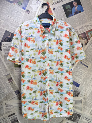 Easy® Medium | Chest: 21.5" | Floral | Shirt | Cotton | 3852 - Genuine Maal