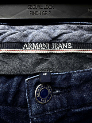 Armani Jeans® Waist: 40" | Blue | Extra Slim Denim Pants | Cotton - Elastane | 3126 - Genuine Maal