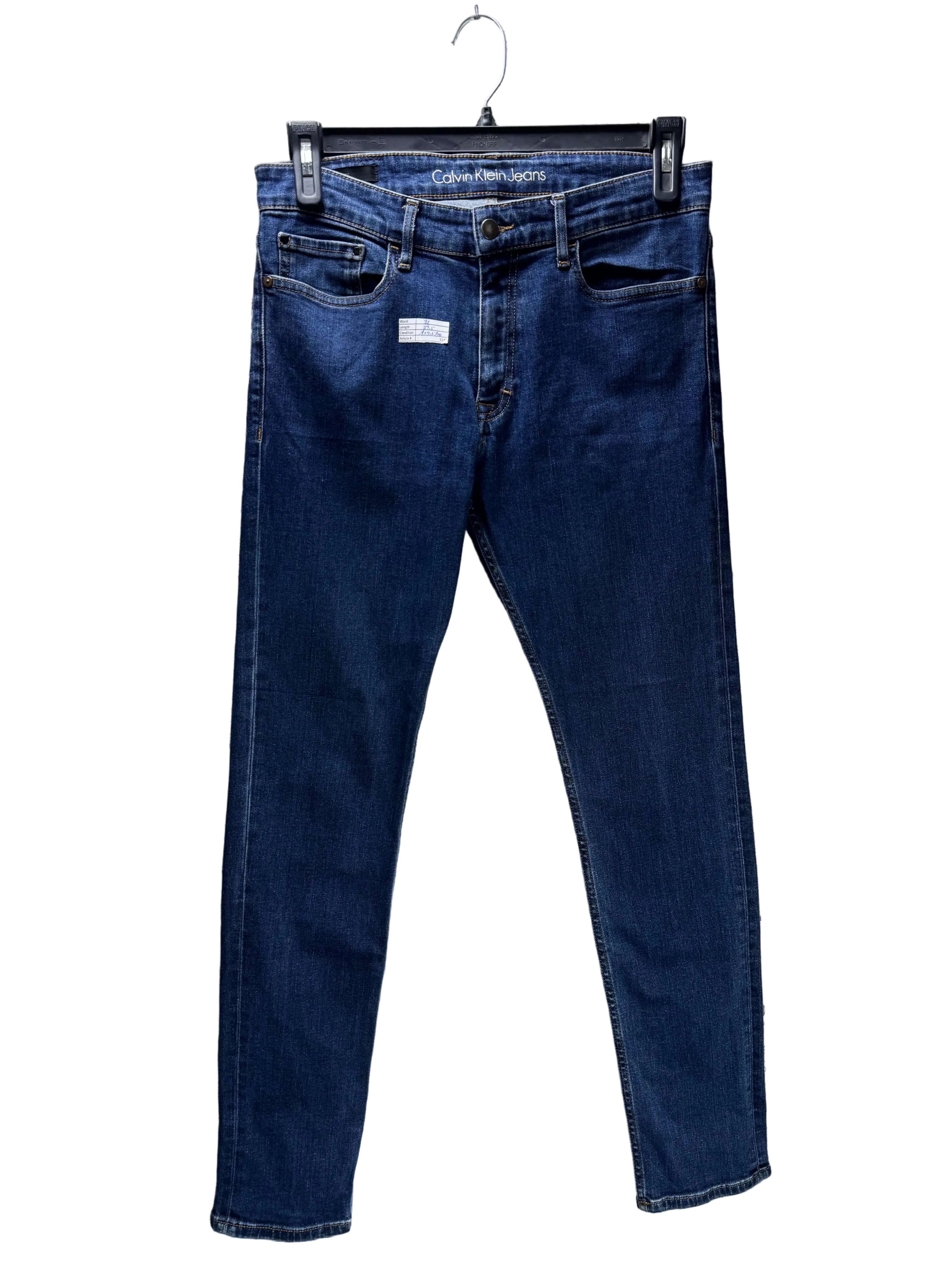 Calvin Klein Jeans® Waist: 32" | Blue | Skinny Denim Pants | Cotton - Elastane | 3148 - Genuine Maal