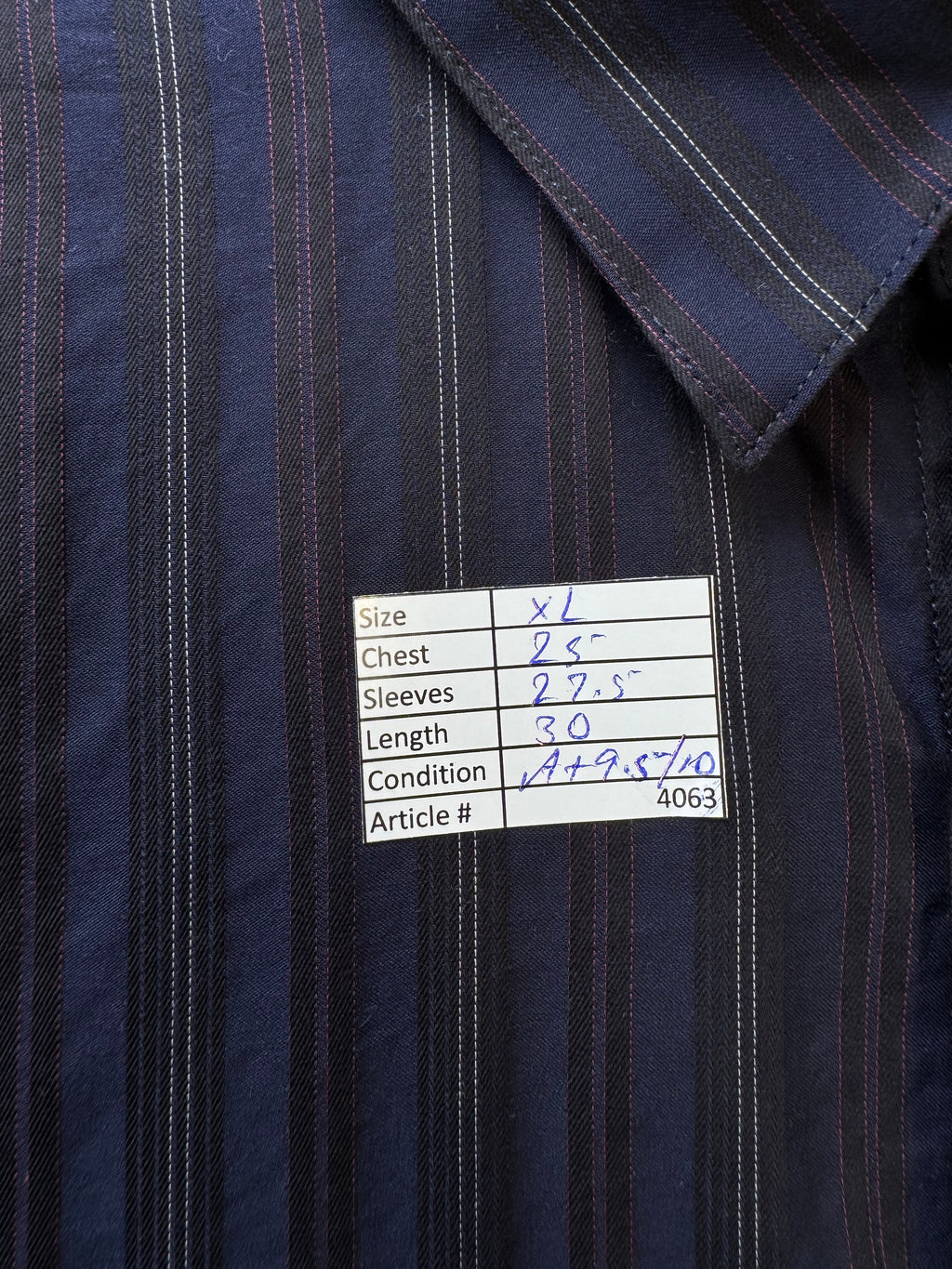 Next® XL | Chest: 25" | Stripe | Shirt | Cotton | 4063 - Genuine Maal