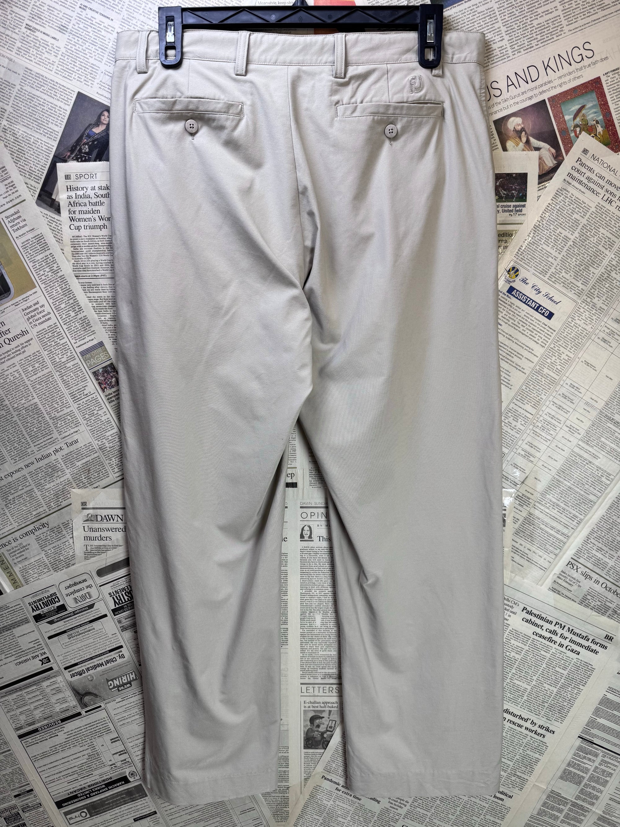 FJ® Waist: 36" | Beige | Performance Pants | Poly - Spandex | 1495 - Genuine Maal