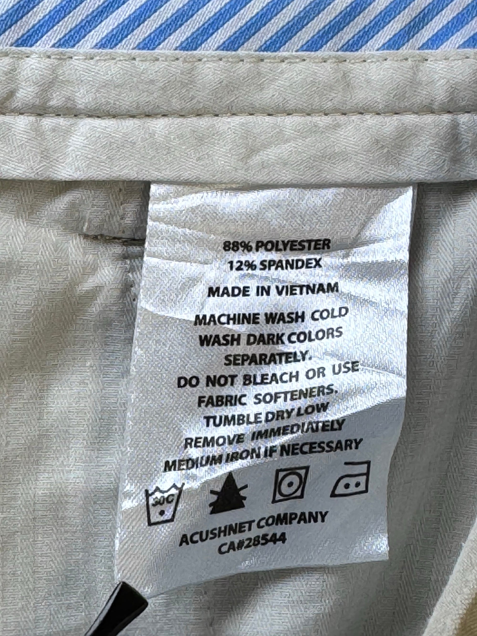 FJ® Waist: 36" | Beige | Performance Pants | Poly - Spandex | 1495 - Genuine Maal