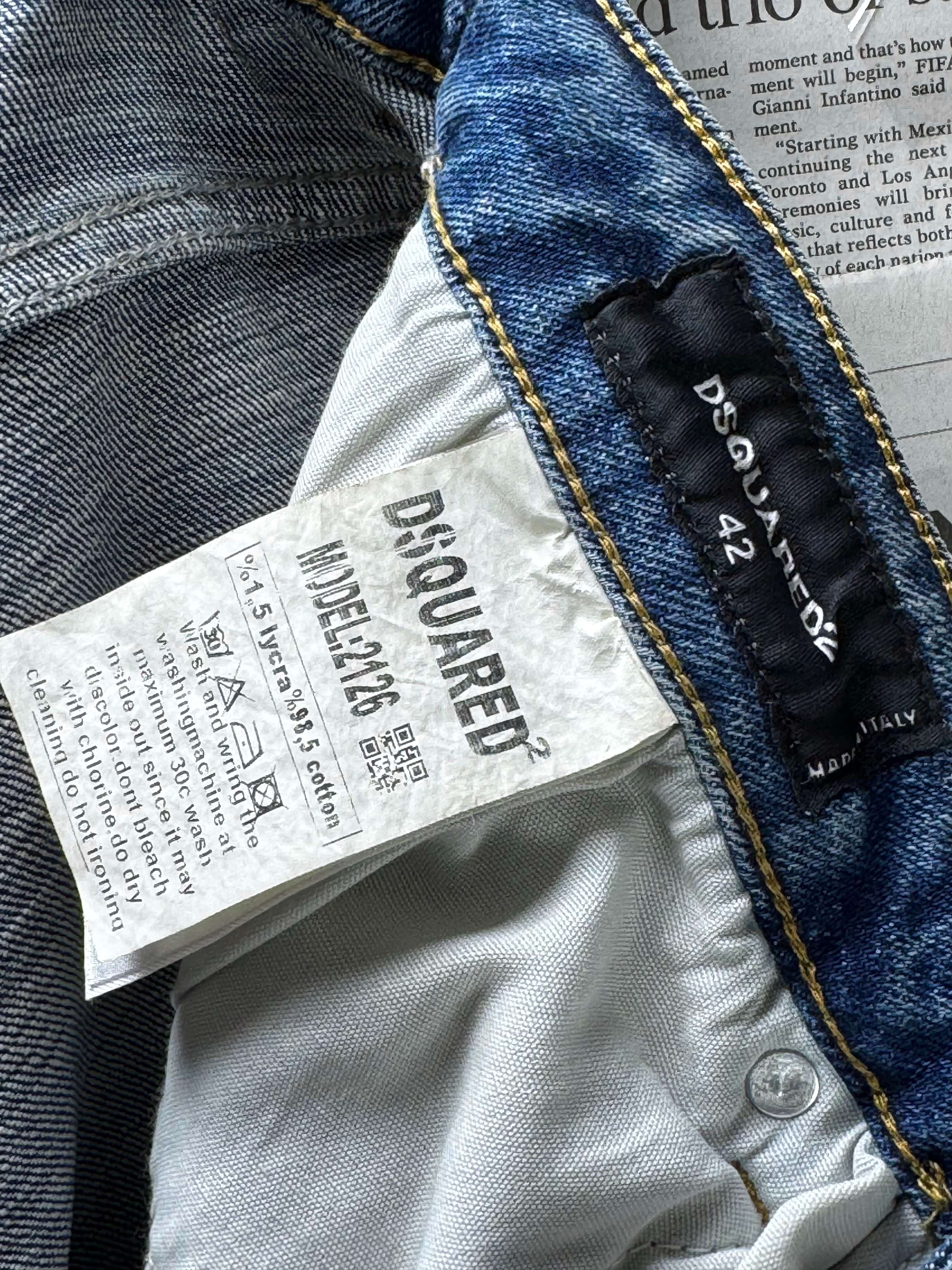 DSquared2® Waist: 30" to 32" | Blue | Denim Pants | Cotton - Lycra | 3140 - Genuine Maal