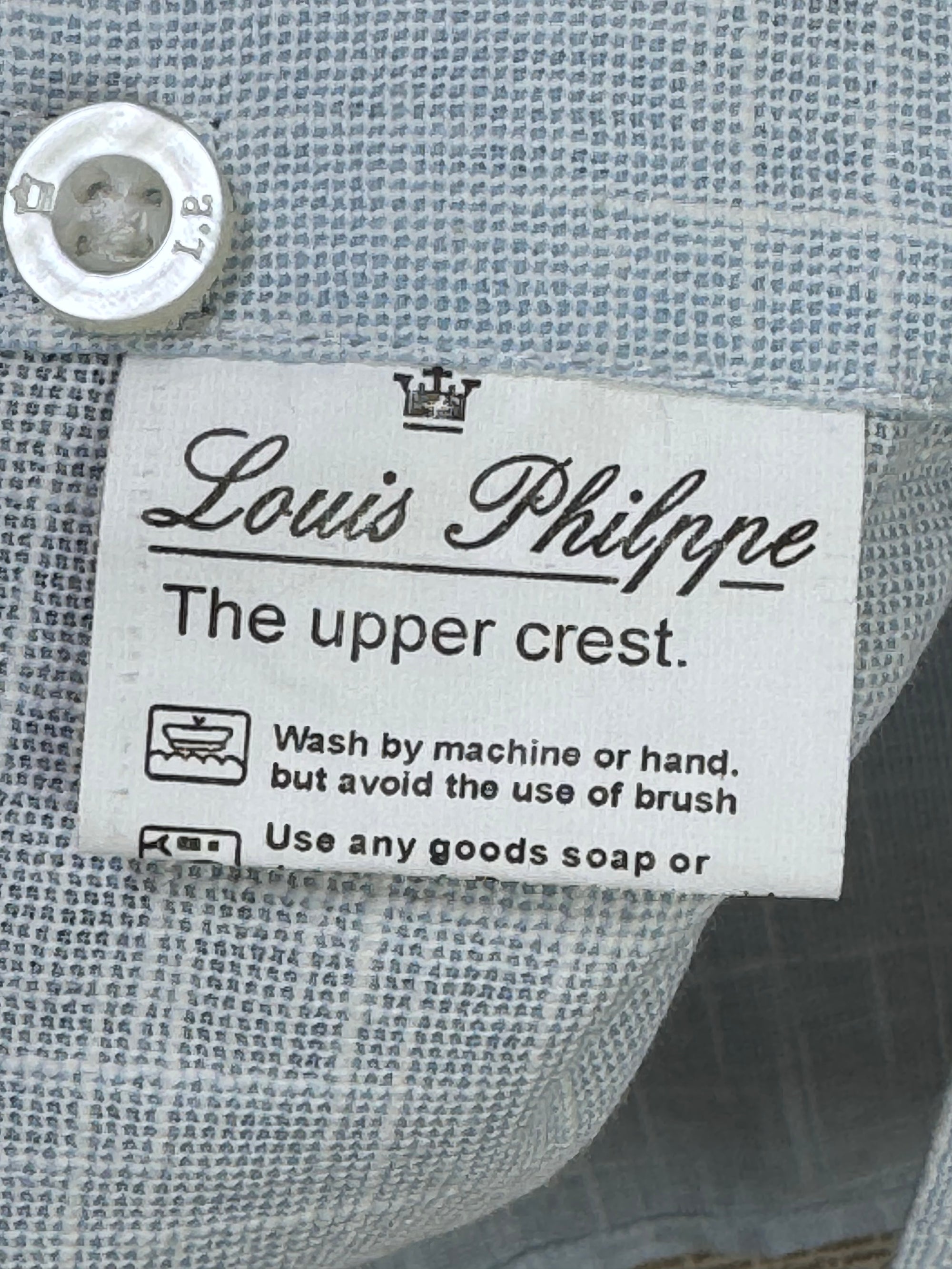 Louis Philippe® L/XL | Chest: 24.5" | Light Blue | Shirt | Cotton | 4064 - Genuine Maal