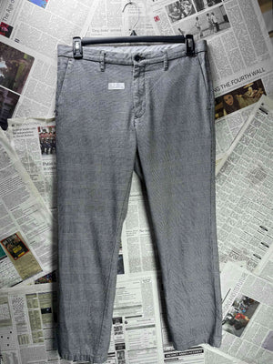 Tommy Hilfig*r® Waist: 34" | Check Grey | Straight Fit Dress Pants | Poly - Viscose - Elastane | 3146 - Genuine Maal