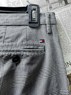 Tommy Hilfig*r® Waist: 34" | Check Grey | Straight Fit Dress Pants | Poly - Viscose - Elastane | 3146 - Genuine Maal