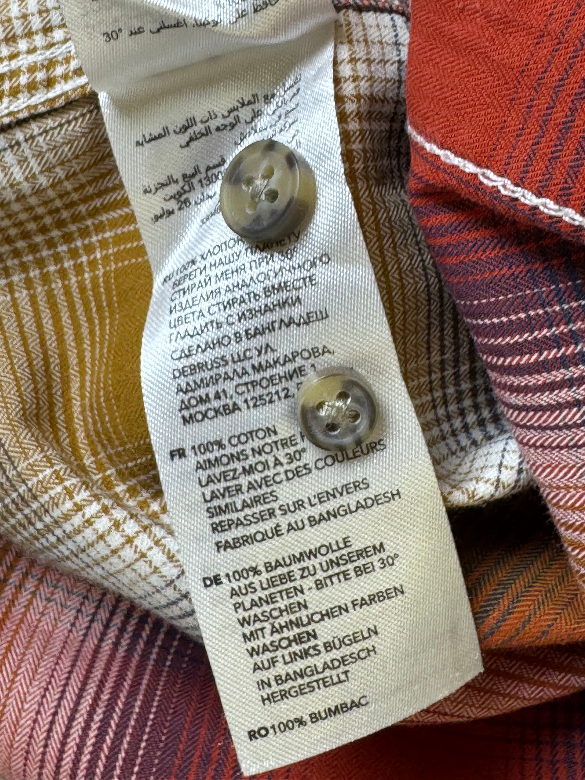 Redherring® Large | Chest: 23" | Plaid | Shirt | Cotton | 4068 - Genuine Maal