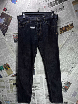 DSquared2® Waist: 34" | Blue | Straight Fit Denim Pants | Cotton - Elastane | 3135 - Genuine Maal