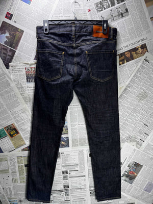 DSquared2® Waist: 34" | Blue | Straight Fit Denim Pants | Cotton - Elastane | 3135 - Genuine Maal