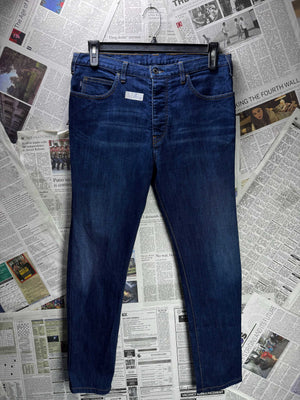 Armani Jeans® Waist: 32" | Blue | Slim FIt Denim Pants | Cotton - Elastane | 3132 - Genuine Maal