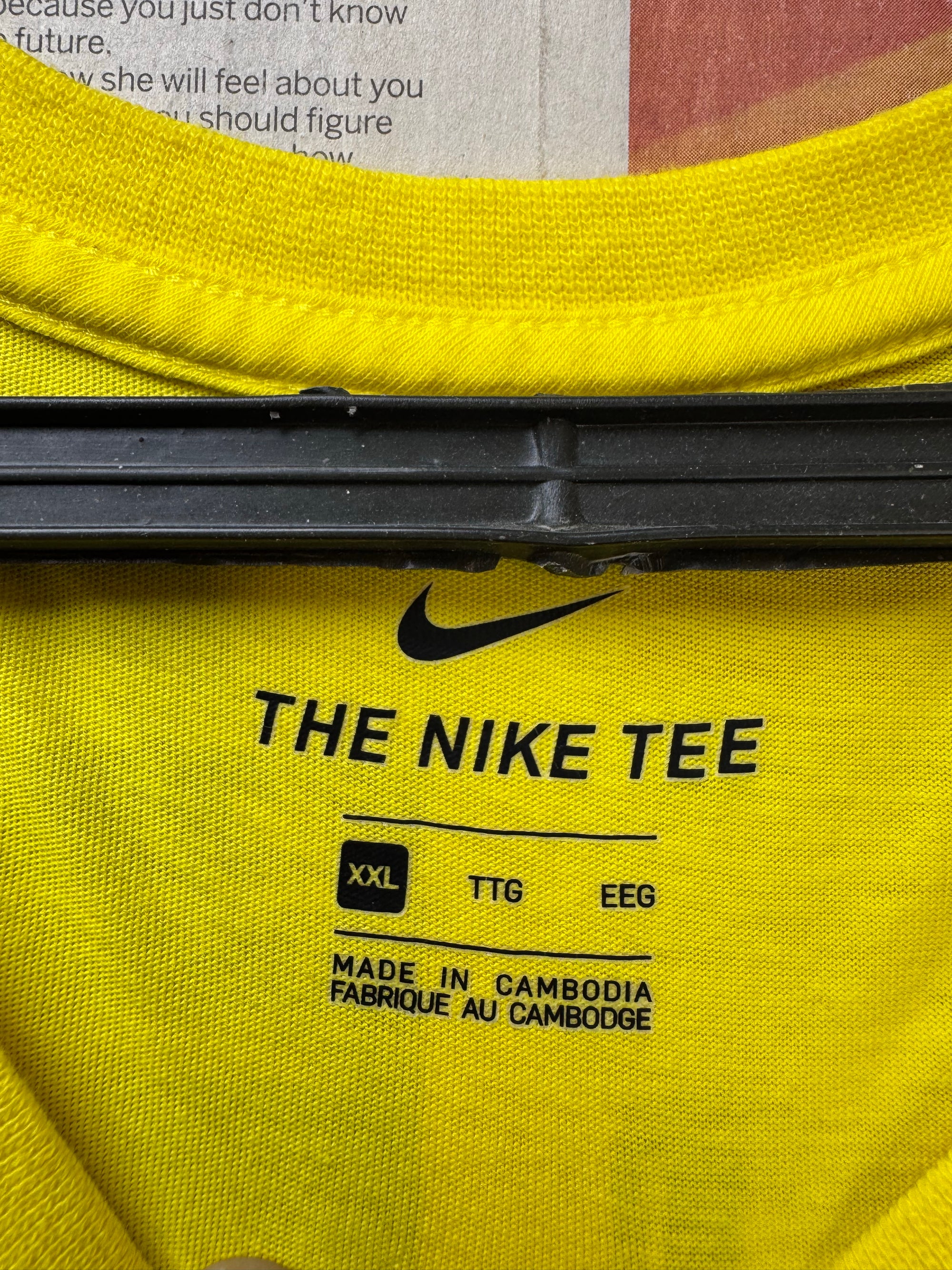 N*ke® XL | Chest: 25" | Yellow | T-Shirt | Cotton | 4067 - Genuine Maal