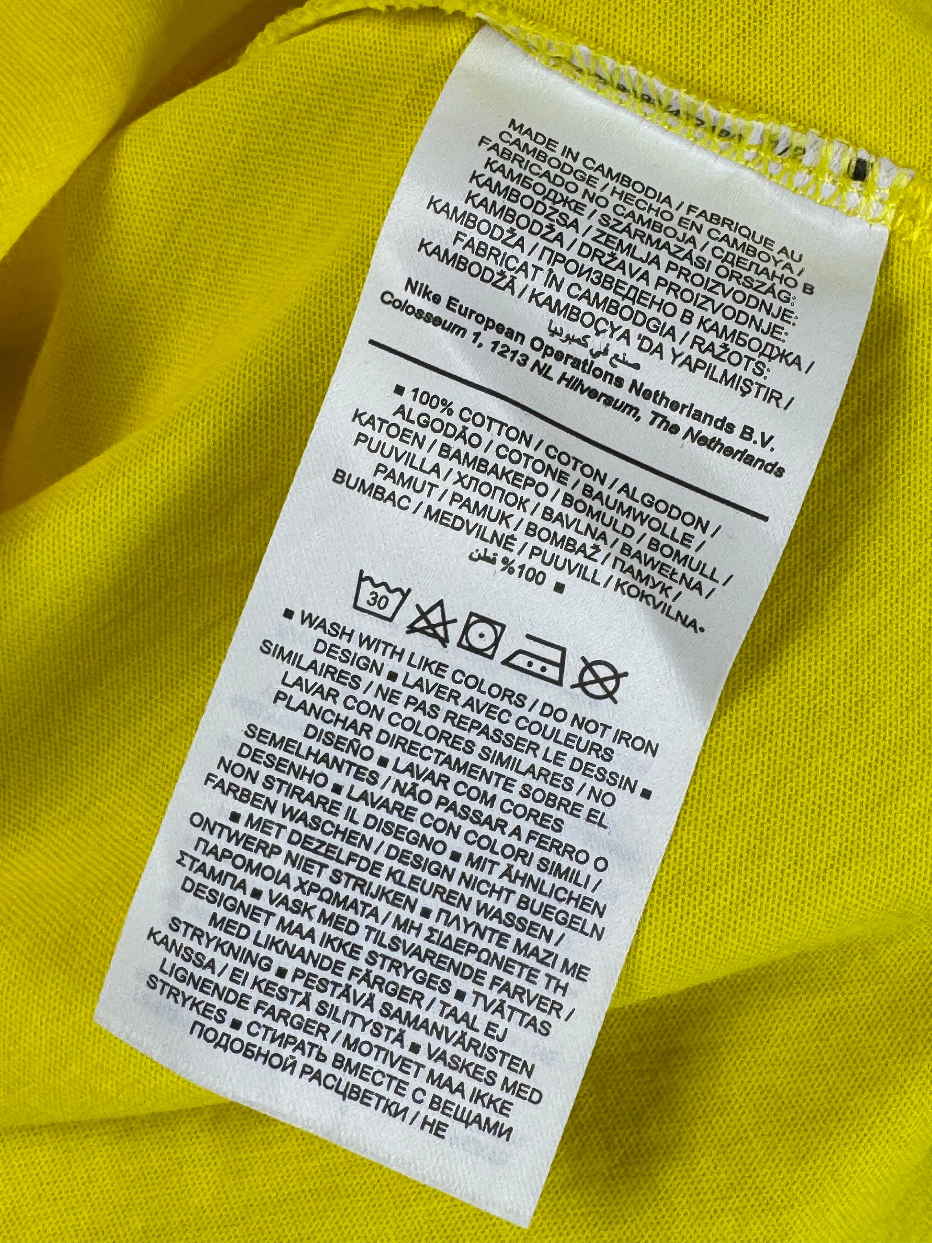 N*ke® XL | Chest: 25" | Yellow | T-Shirt | Cotton | 4067 - Genuine Maal