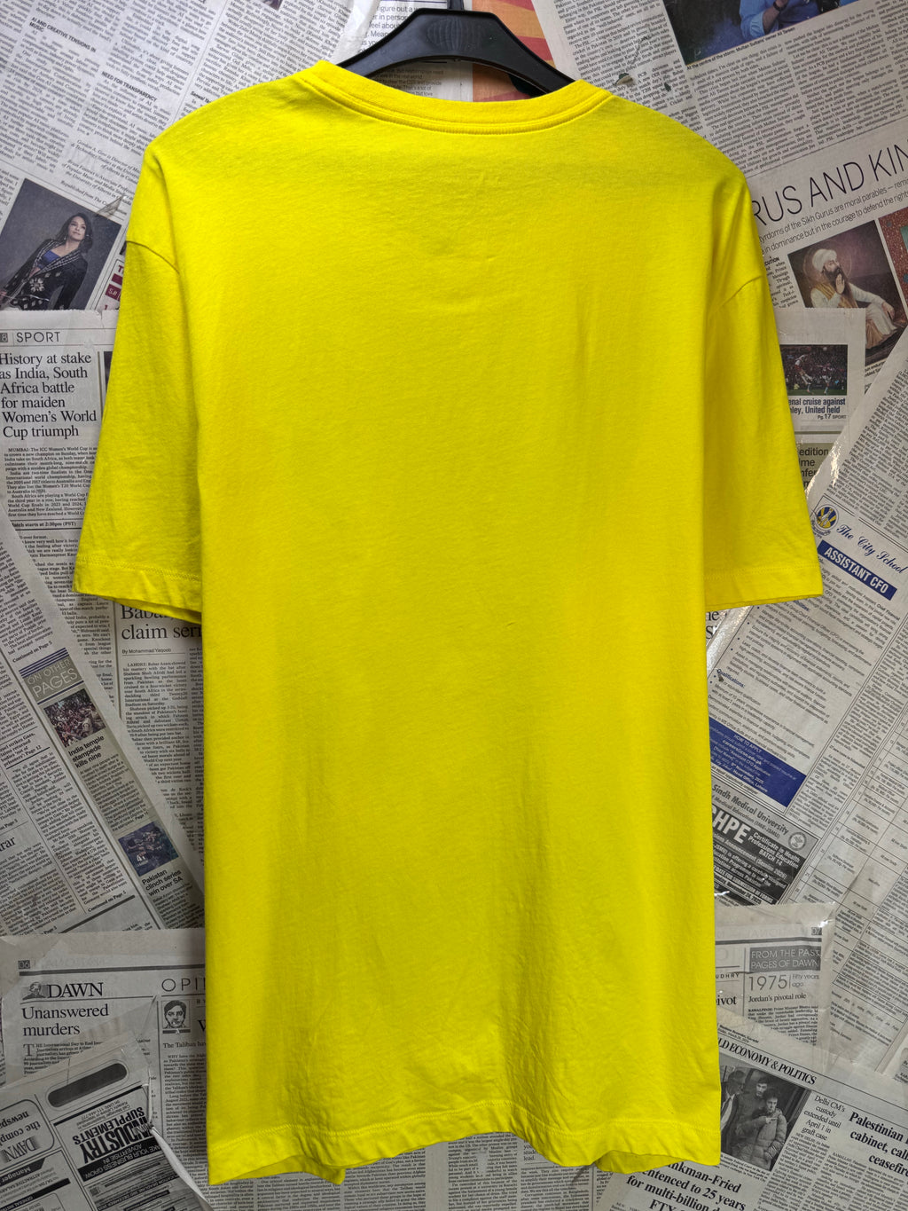 N*ke® XL | Chest: 25" | Yellow | T-Shirt | Cotton | 4067 - Genuine Maal